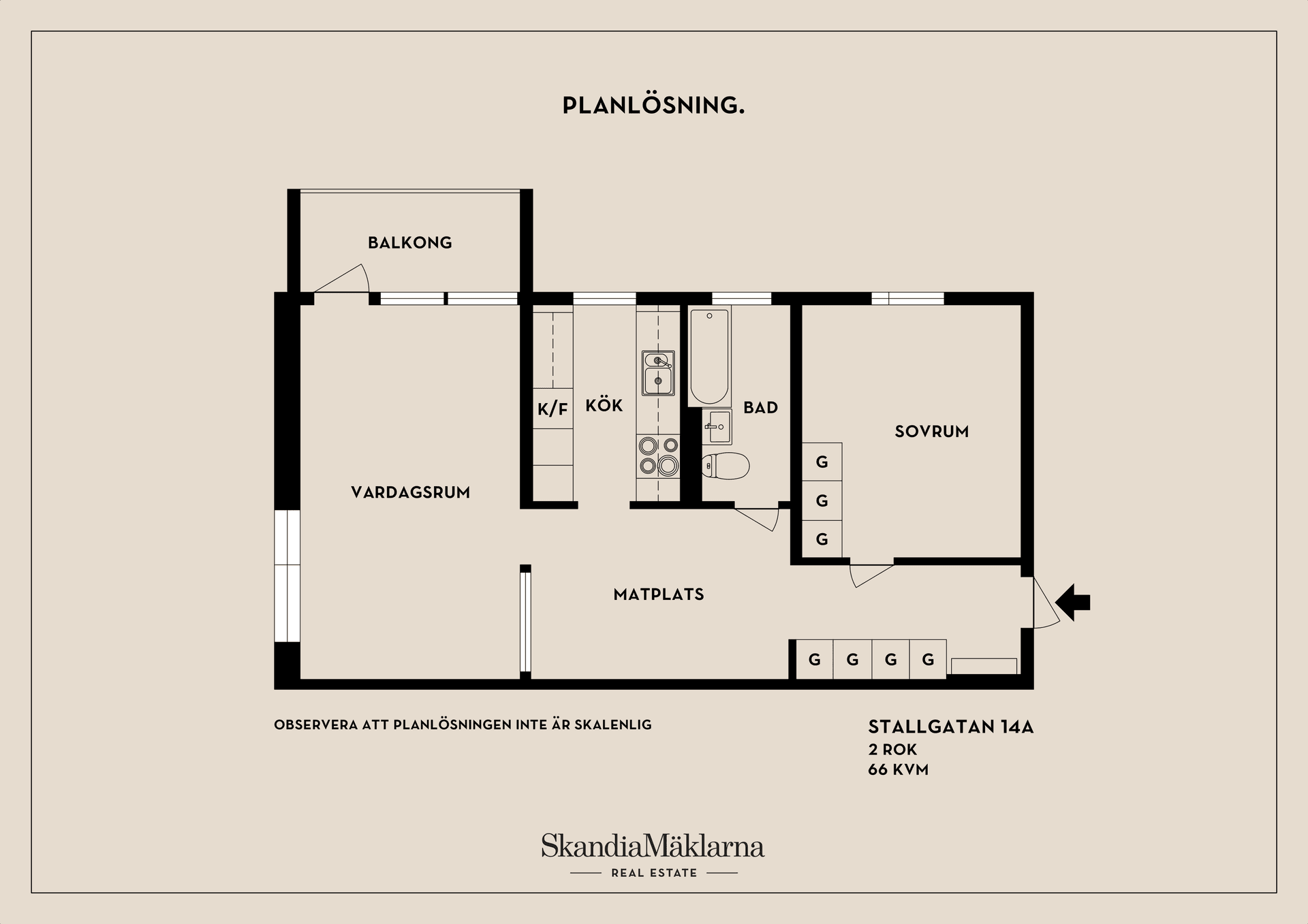 Bostadsrätt, Stallgatan 14A, Centrala Väsby, Upplands Väsby