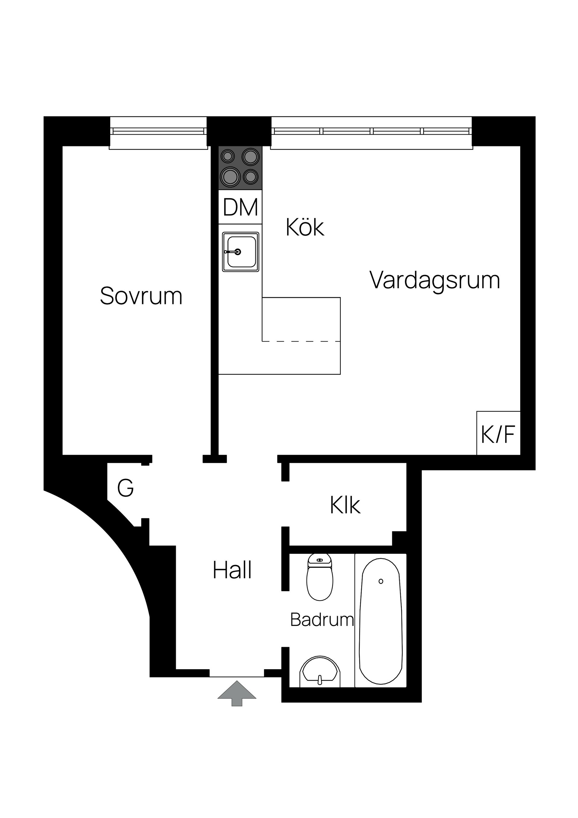 Bostadsrätt, Atterbomsvägen 58, 1tr, Kungsholmen - Fredhäll, Stockholm