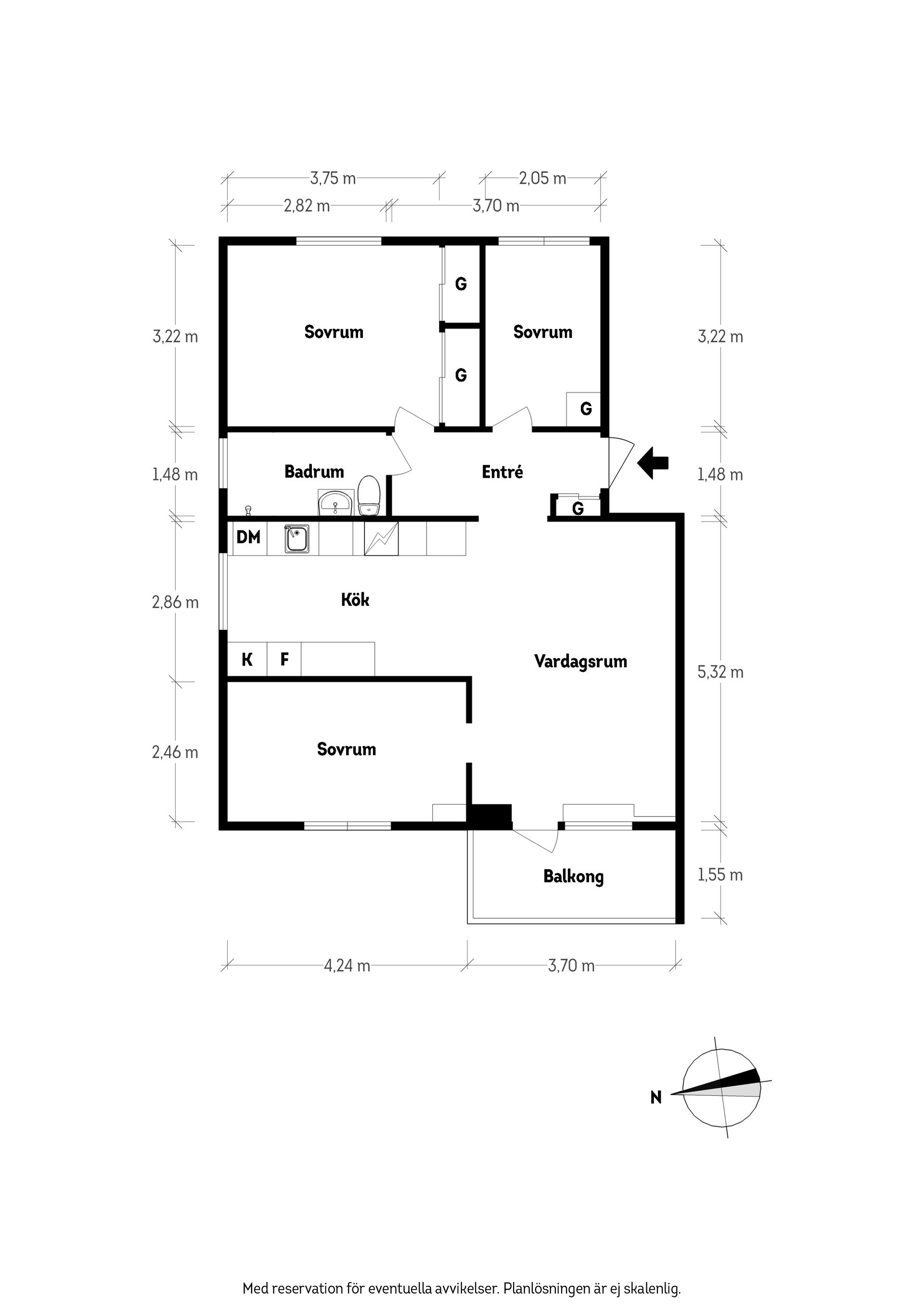 Bostadsrätt, De Geersgatan 7A, Lunden, Göteborg