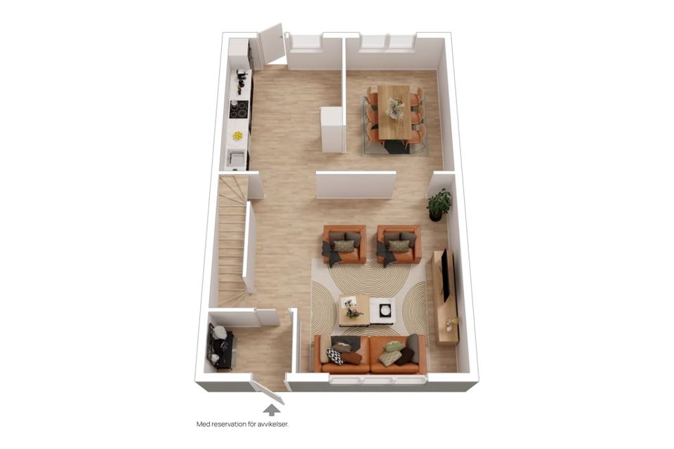 Radhus, Ekevägen 9, Pilevall, Trelleborg