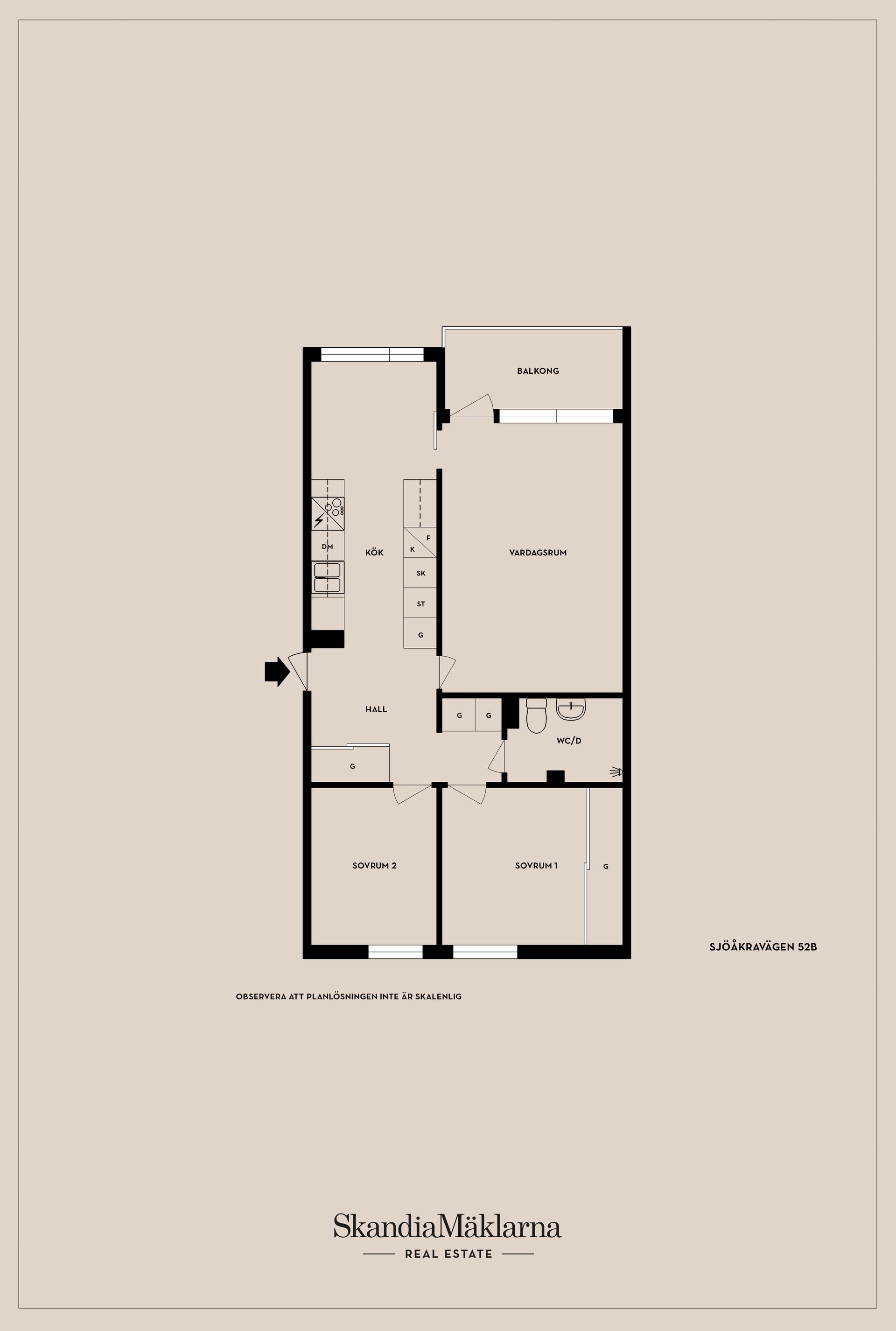 Bostadsrätt, Sjöåkravägen 52B, Bankeryd - Sjöåkra, Jönköping