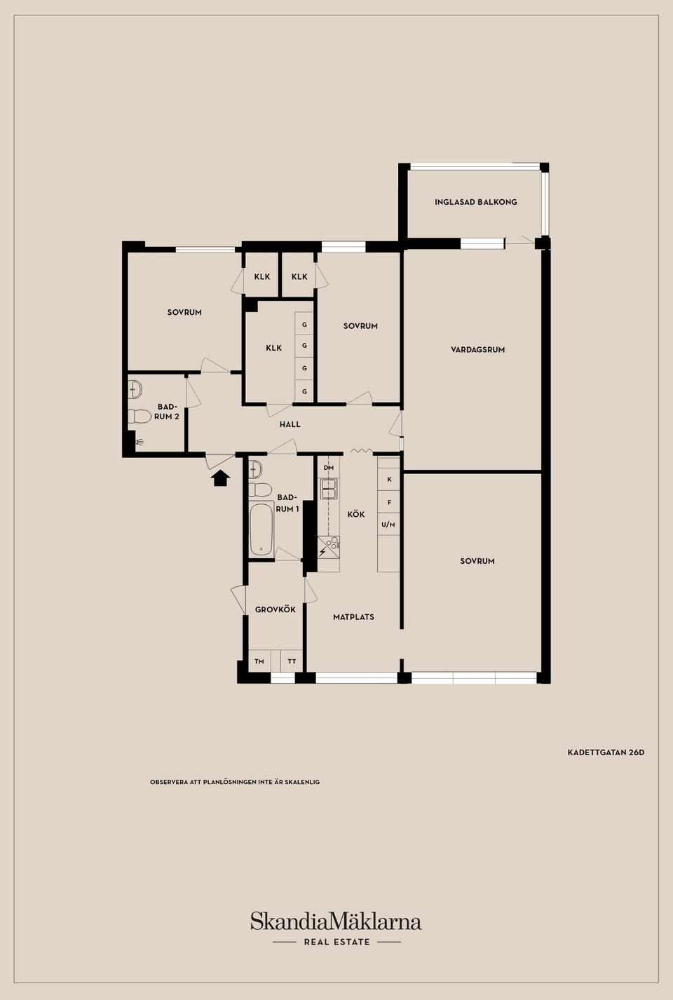Bostadsrätt, Kadettgatan 26D, Västra Berga, Helsingborg