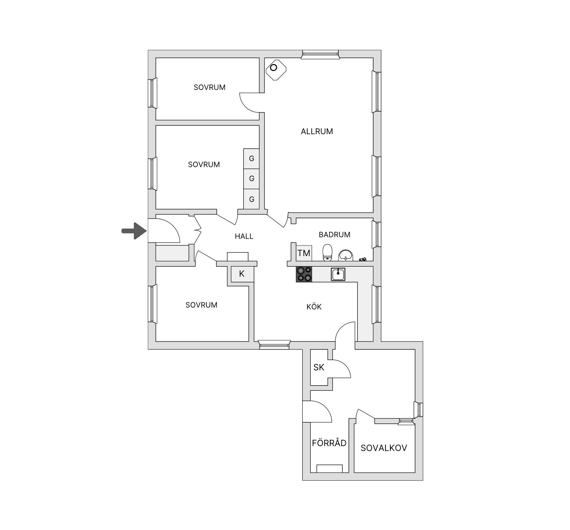 Fritidshus, Abborrviken 9, Åsele