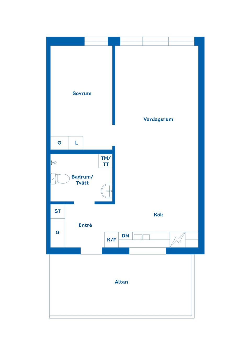 Bostadsrätt, Östra Tulegatan 10D, Centrum, Sala