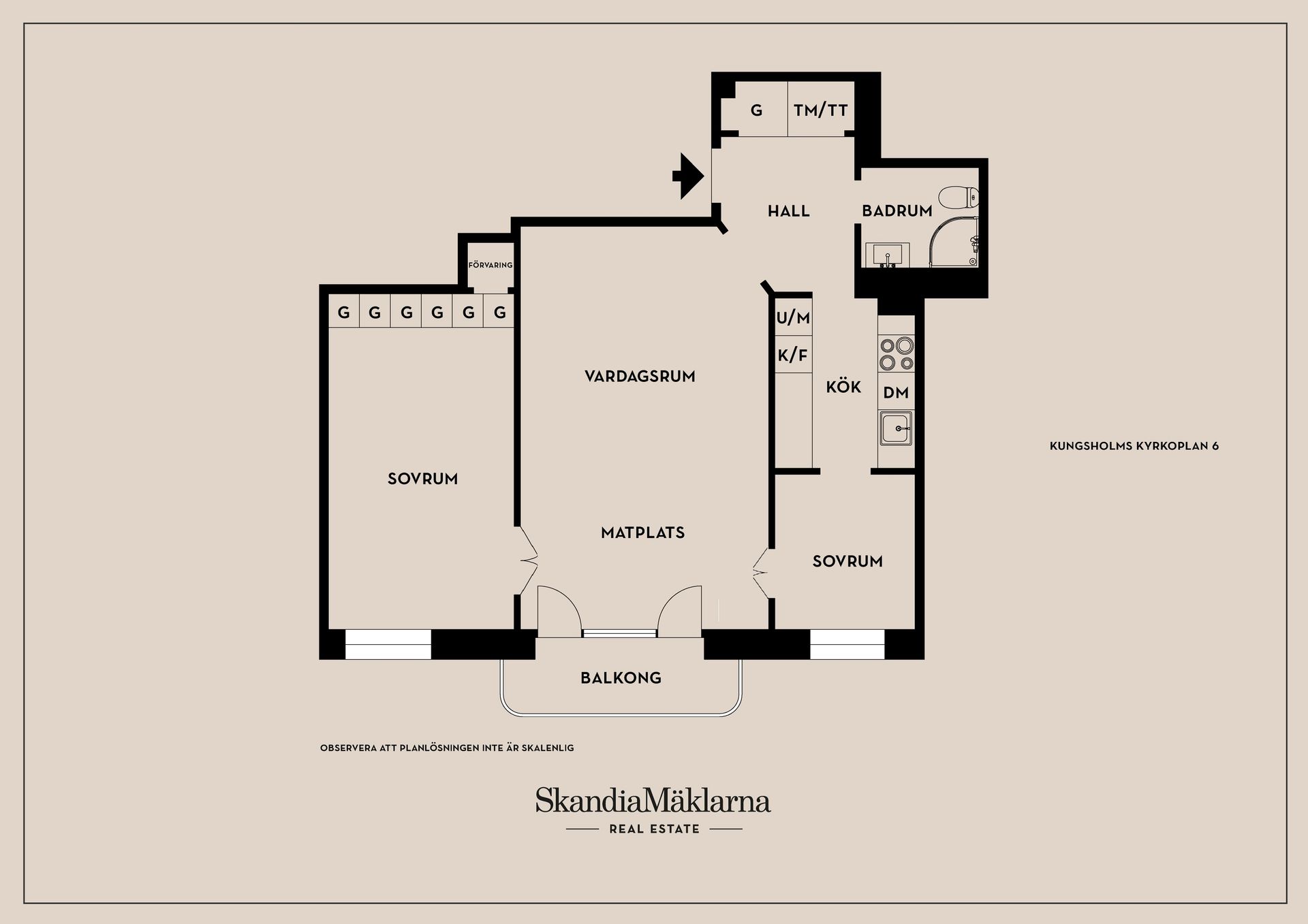 Bostadsrätt, Kungsholms kyrkoplan 6, Kungsholmen, Stockholm