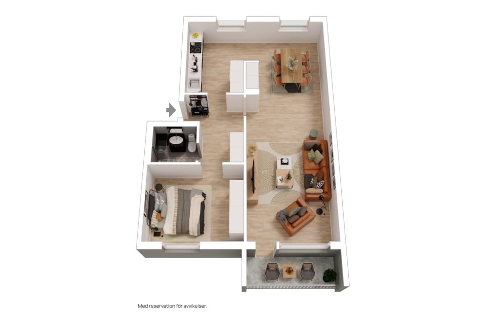 Bostadsrätt, Frans Malmrosgatan 45A, Centralt Trelleborg, Trelleborg