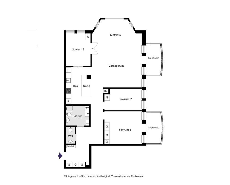 Bostadsrätt, Sjöbjörnsvägen 66B, 4tr, Gröndal, Stockholm