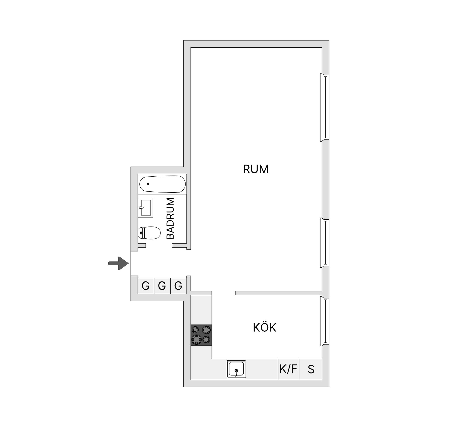 Bostadsrätt, Brahegatan 29, 5 tr, Östermalm, Stockholm
