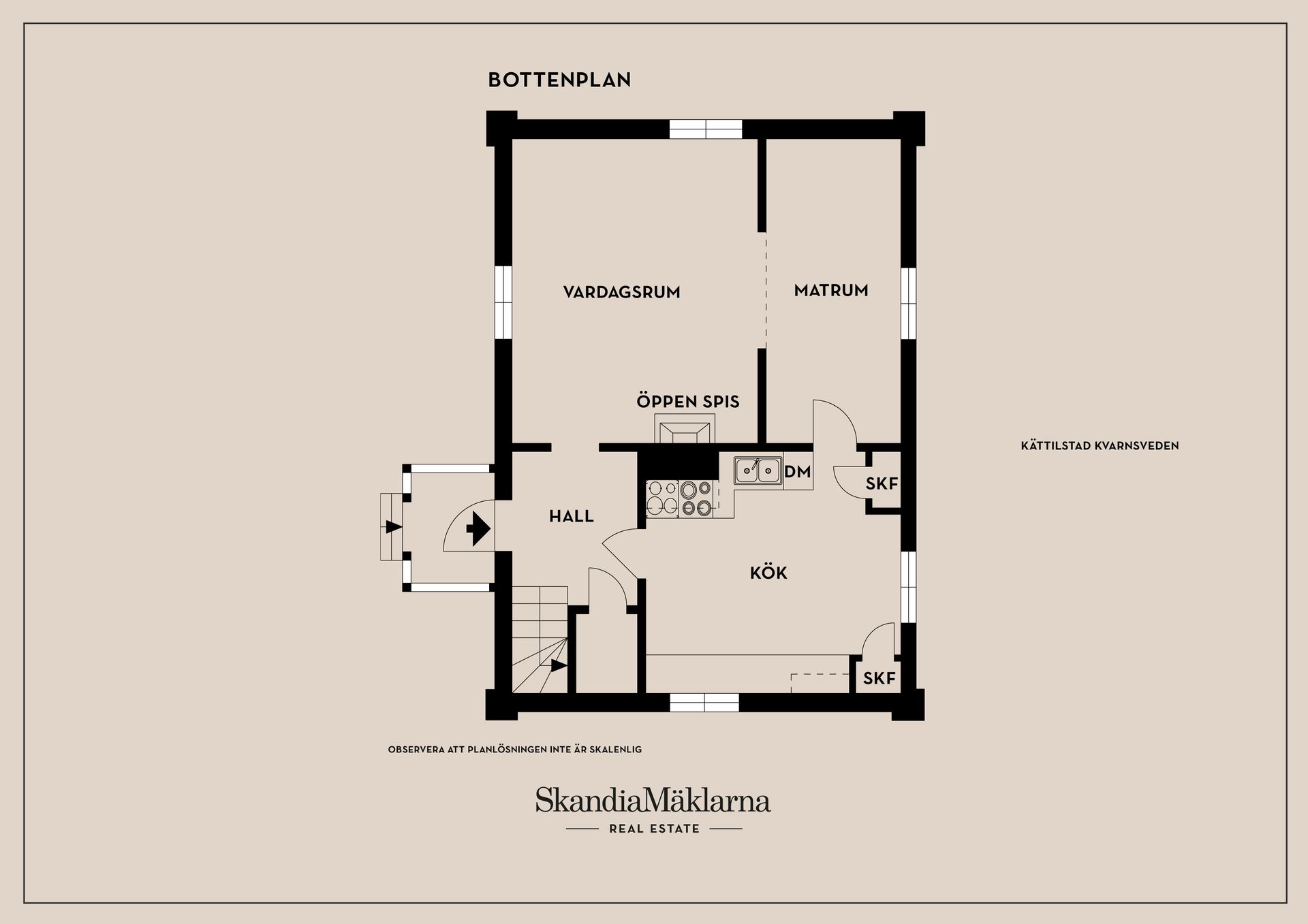 Villa, Kättilstad Kvarnsveden, Kinda