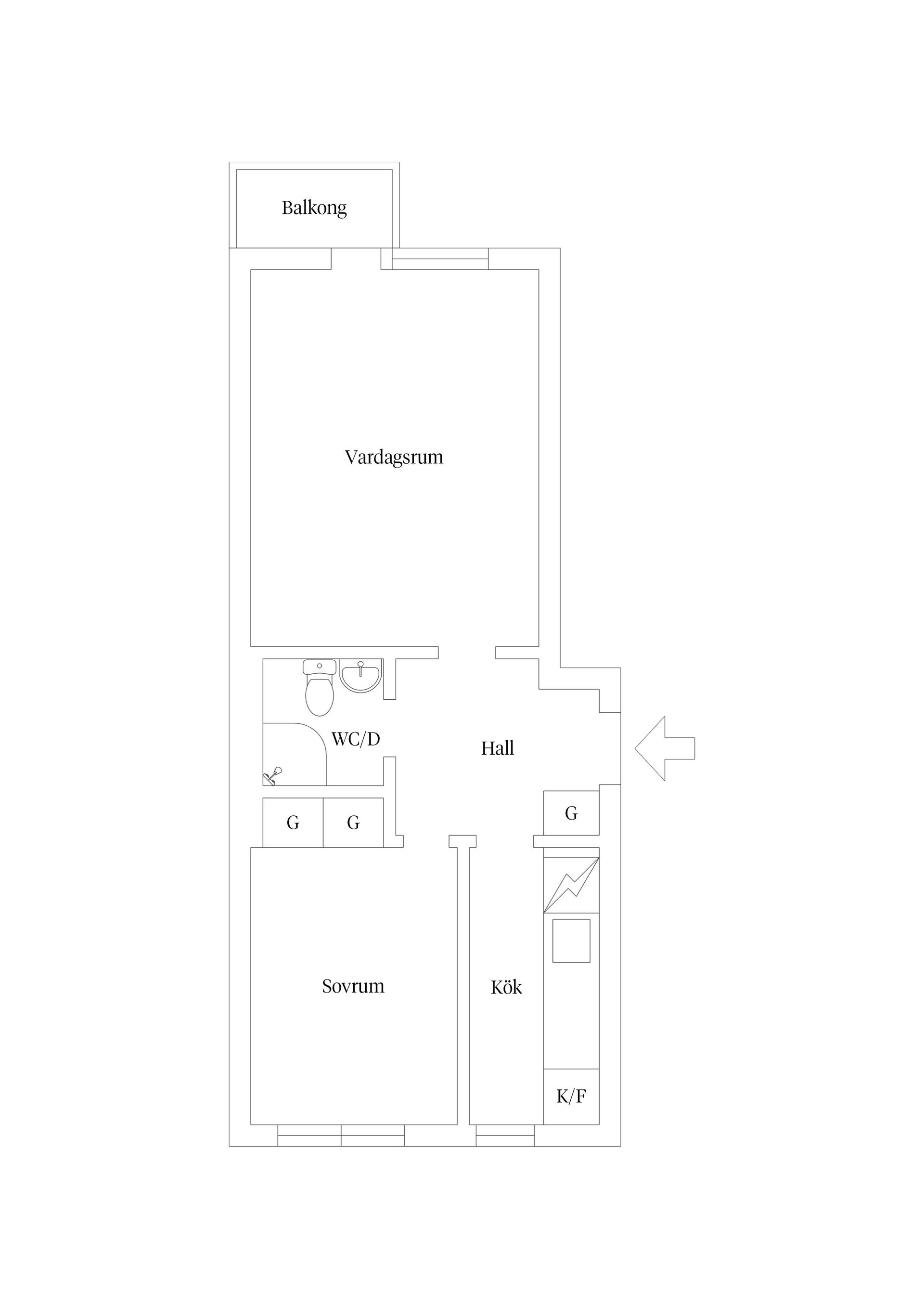 Bostadsrätt, S:t Göransgatan 24B, Fålhagen, Uppsala