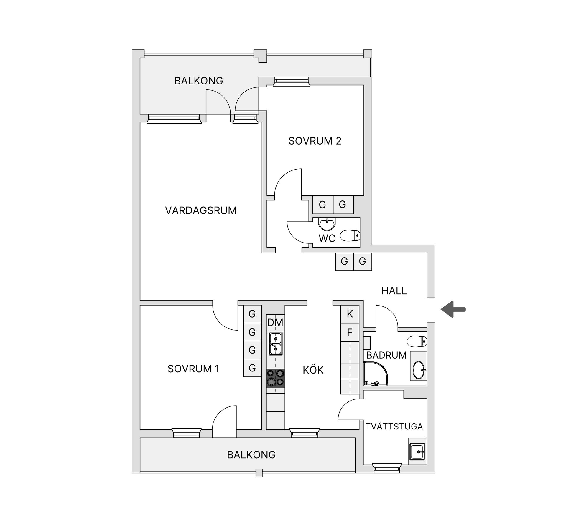 Bostadsrätt, Oxelvägen 41, 4tr, Älta, Nacka