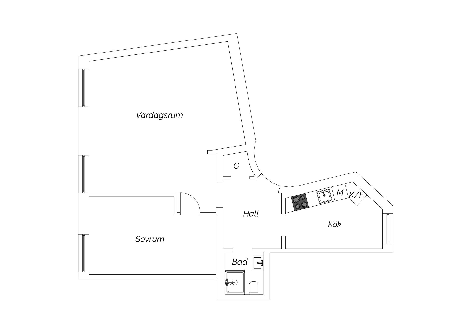Bostadsrätt, Ehrensvärdsgatan 18, Värnhem/Rörsjöstaden, Malmö