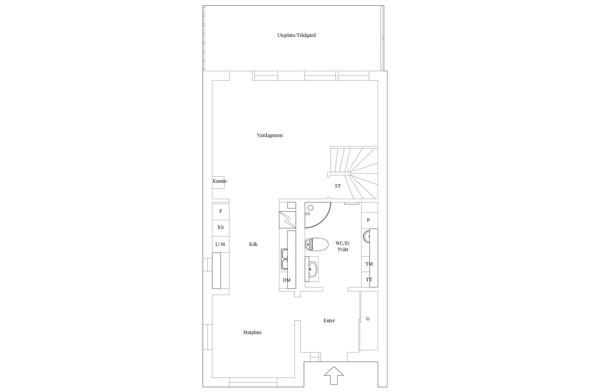 Radhus, Byastensvägen 1A, Bara, Svedala