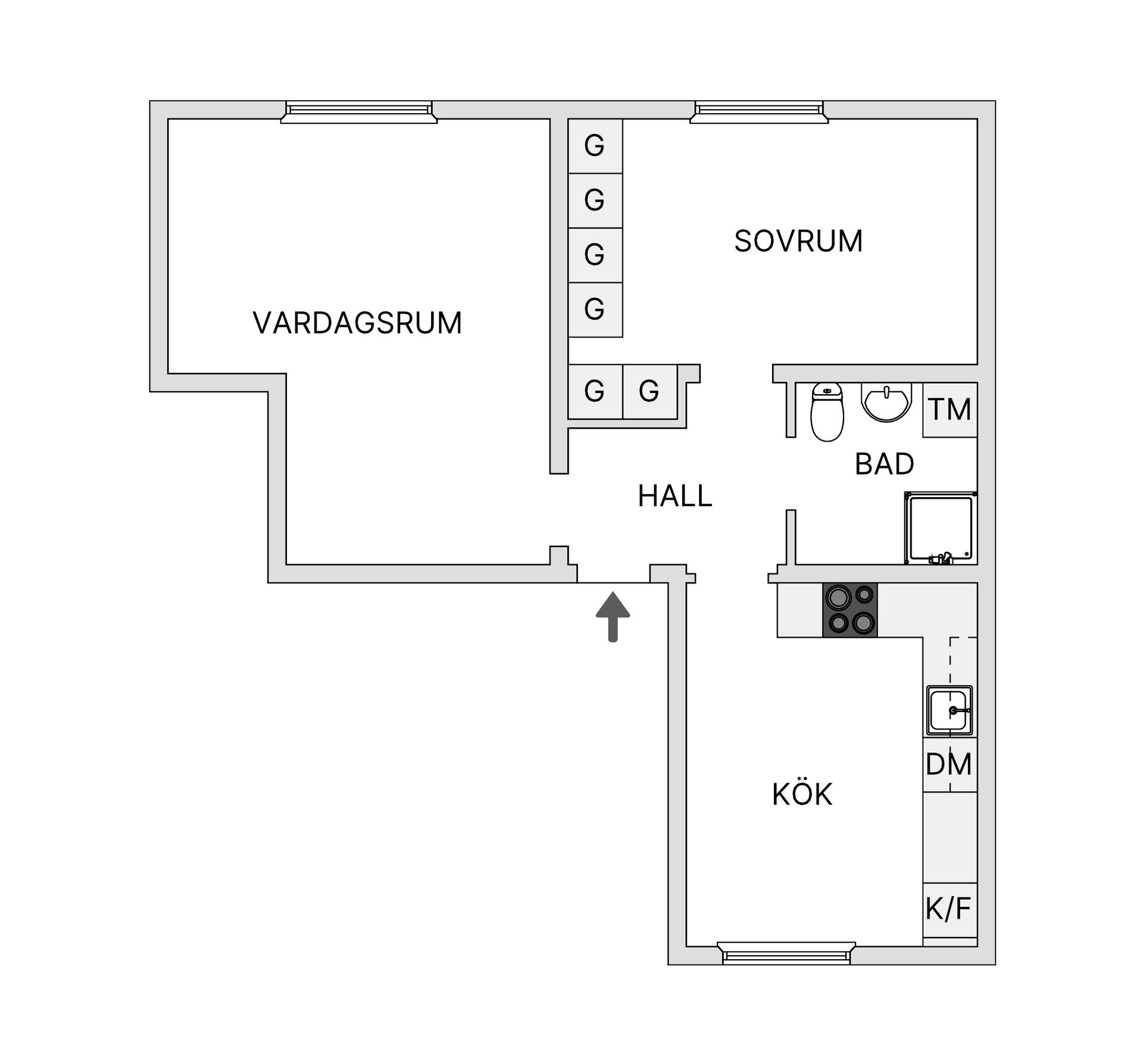 Bostadsrätt, Granhäcksvägen 1D, Surte, Ale