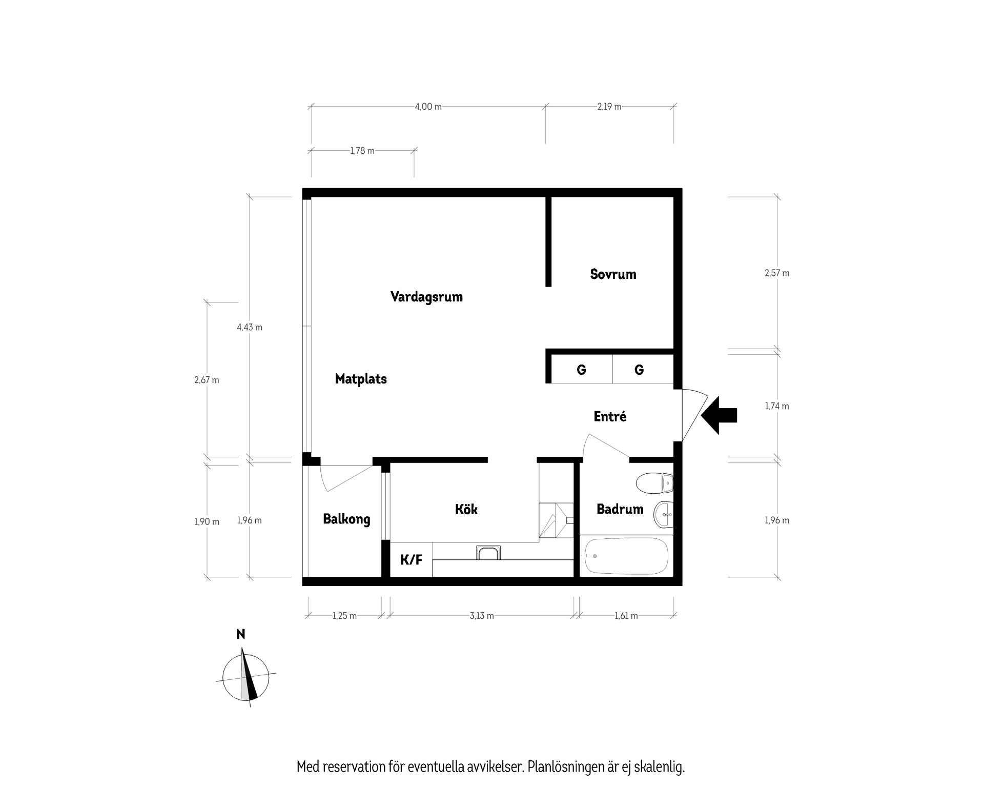Bostadsrätt, Nordostpassagen 46, Linnéstaden, Göteborg
