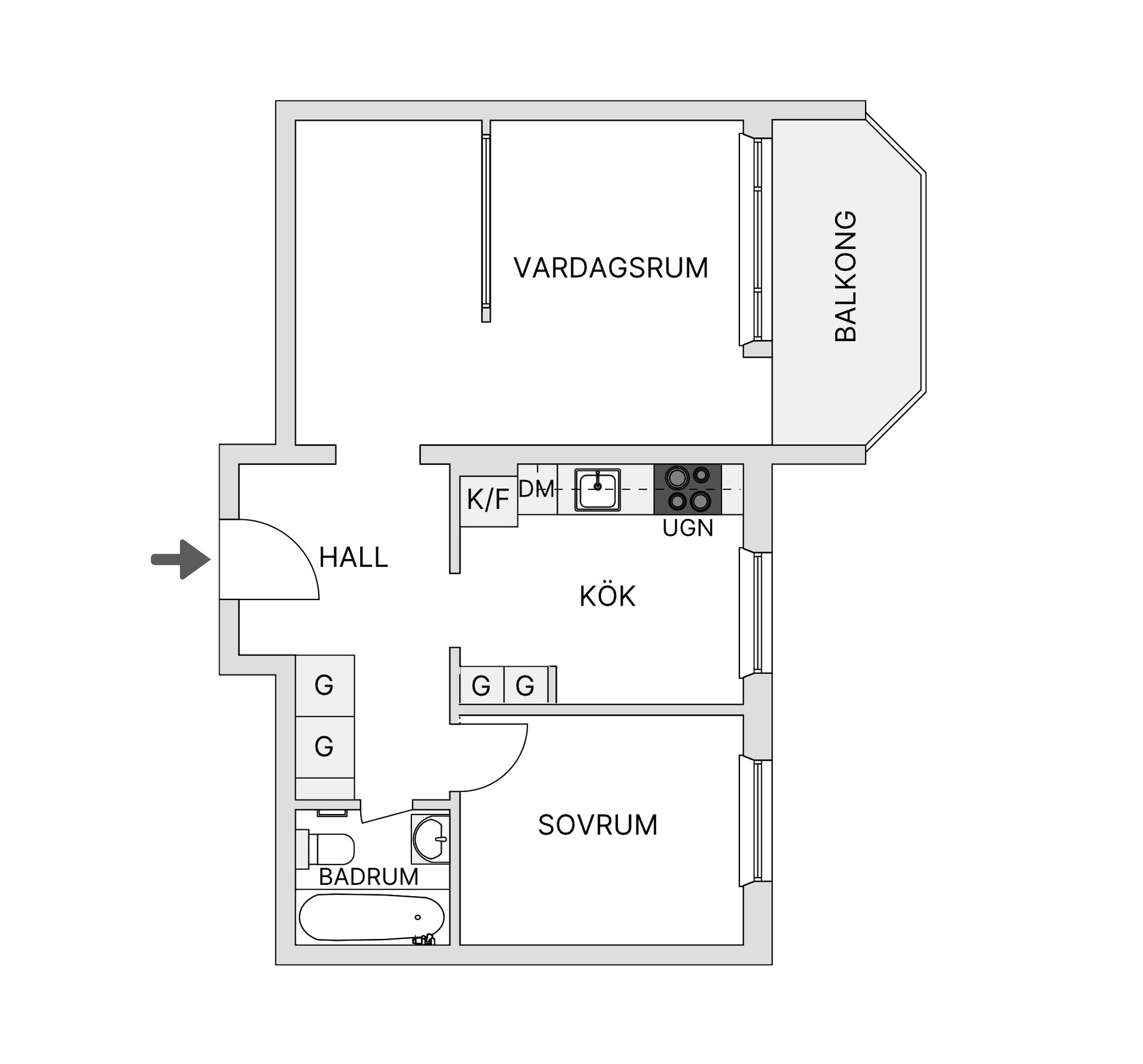 Bostadsrätt, Branteviksgatan 6B, Östra Sorgenfri, Malmö