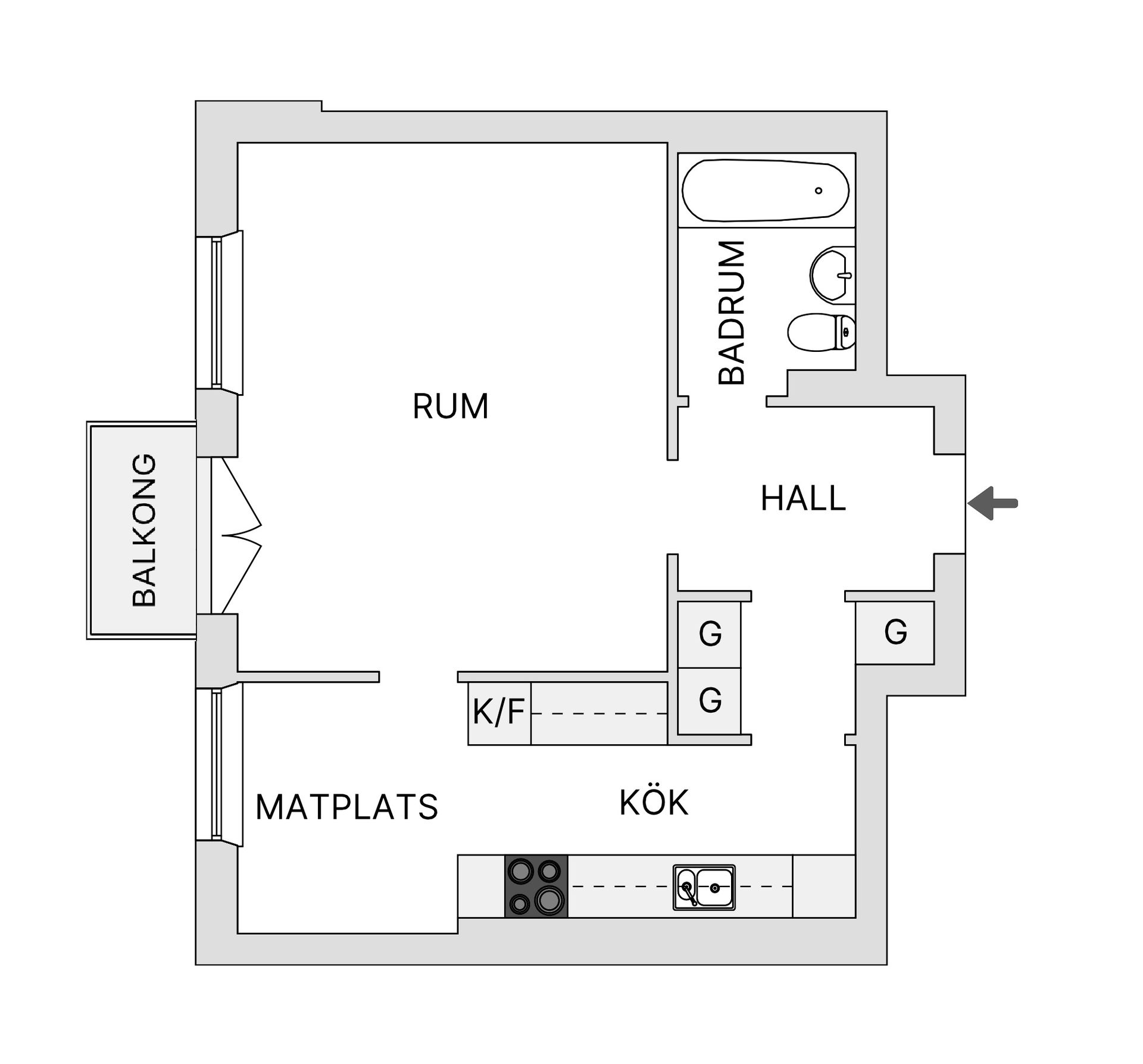 Bostadsrätt, Henrik Gjutares gata 26D, Norrmalm, Skövde