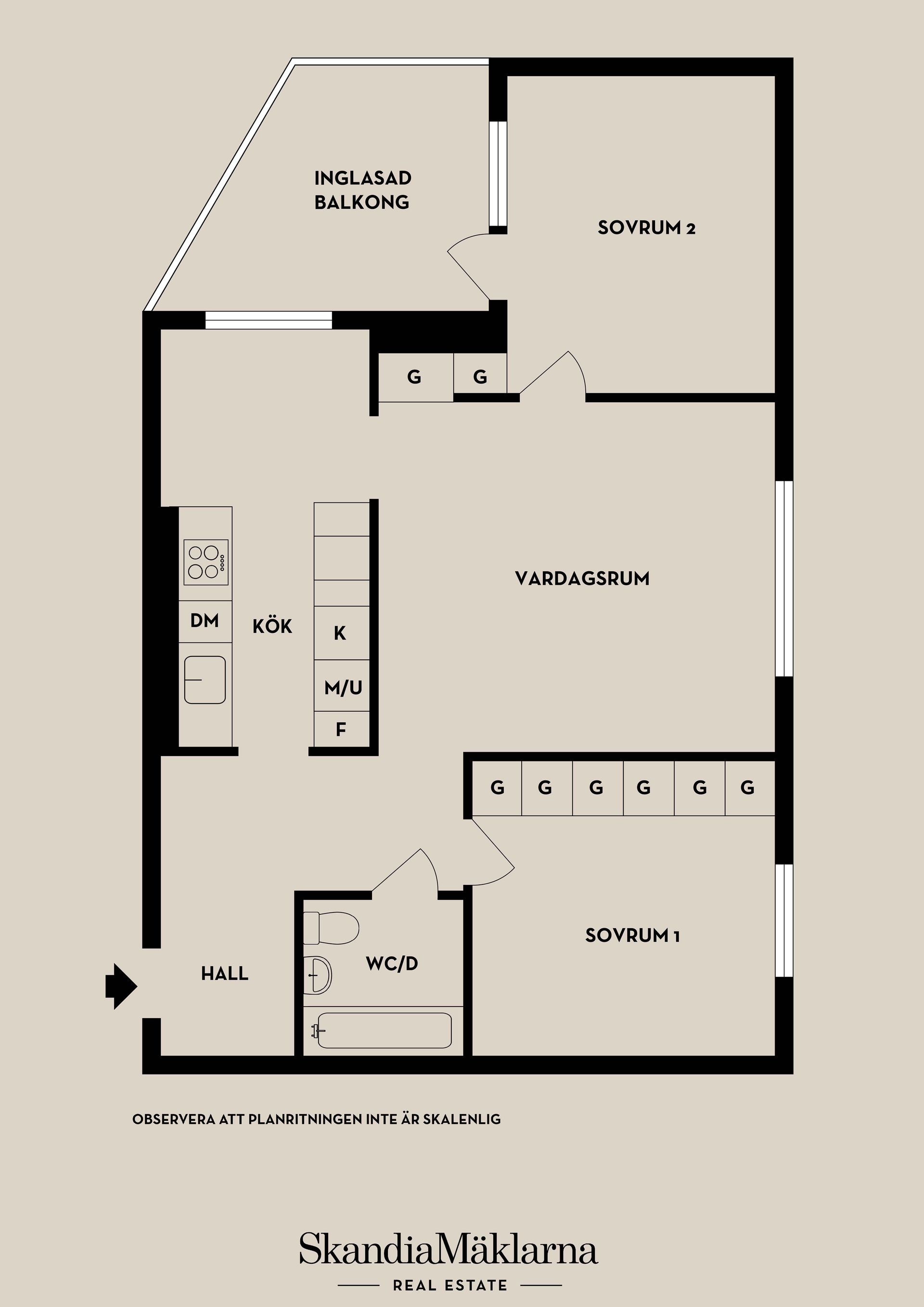 Bostadsrätt, Klippgatan 12C, Solna Centrum, Solna
