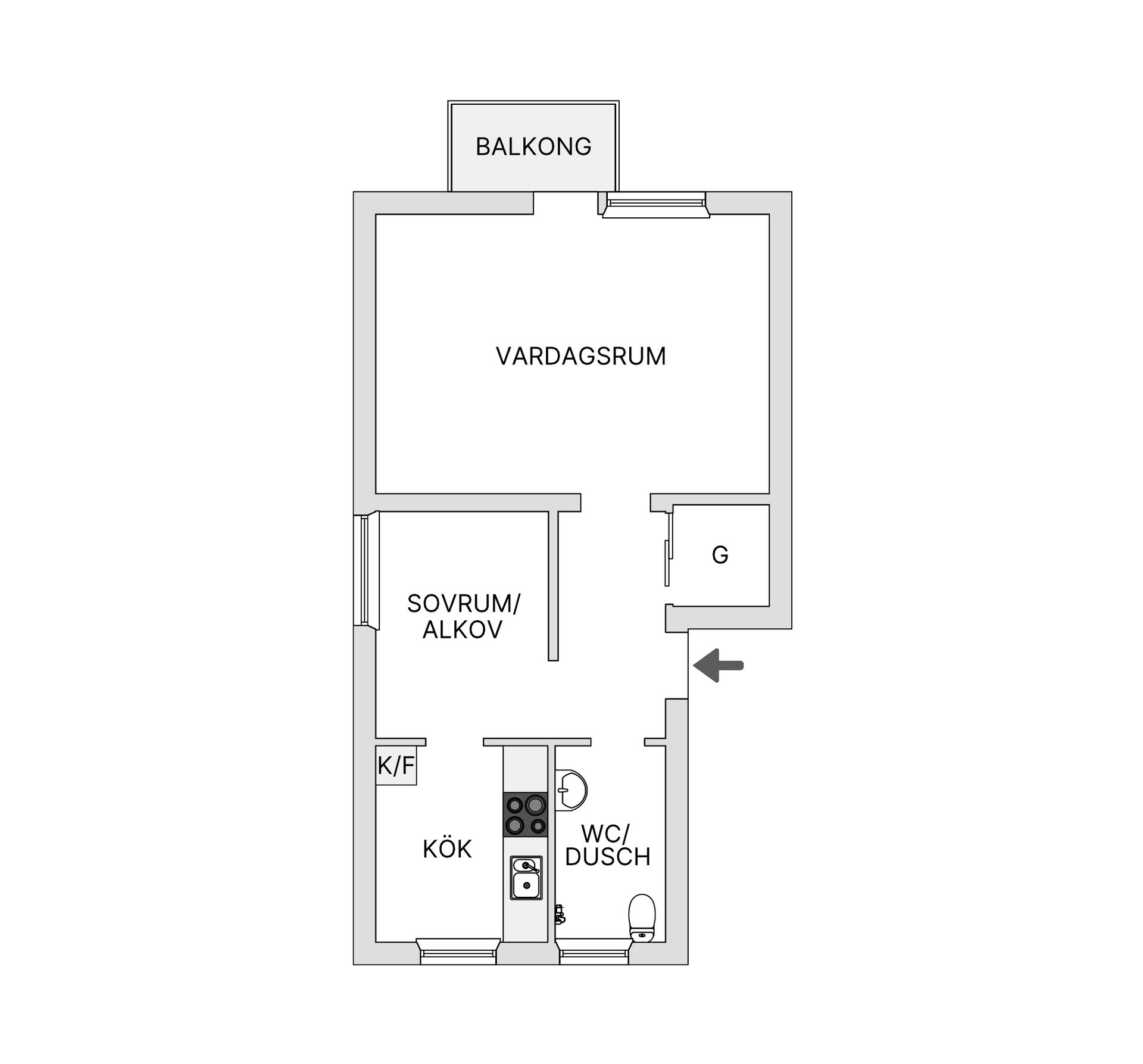 Bostadsrätt, Skaraborgsgatan 14C, Vasastaden, Skövde