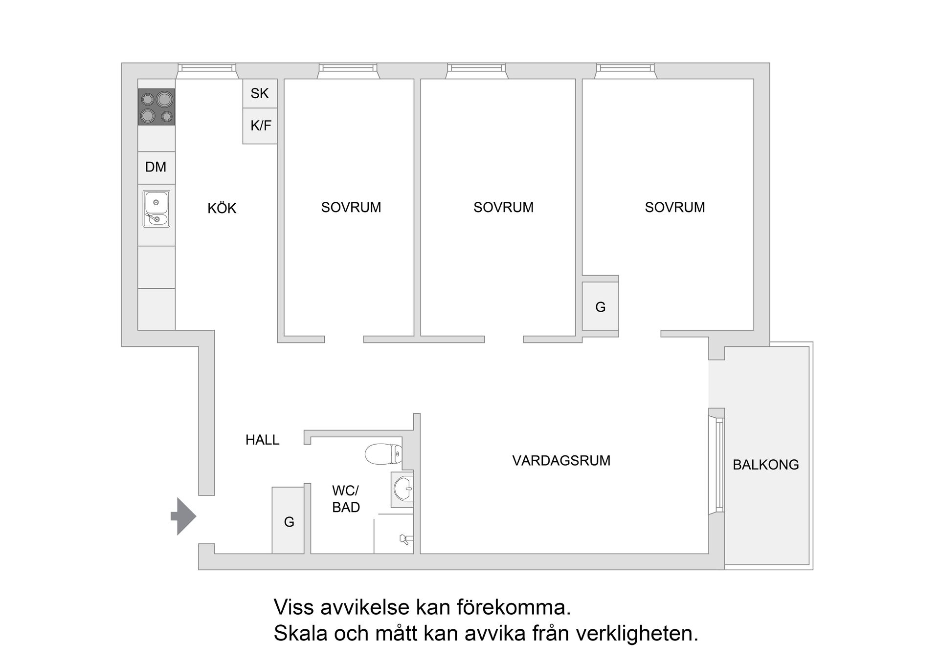 Bostadsrätt, Sandfjärdsgatan 105, 8 tr, Årsta, Stockholm
