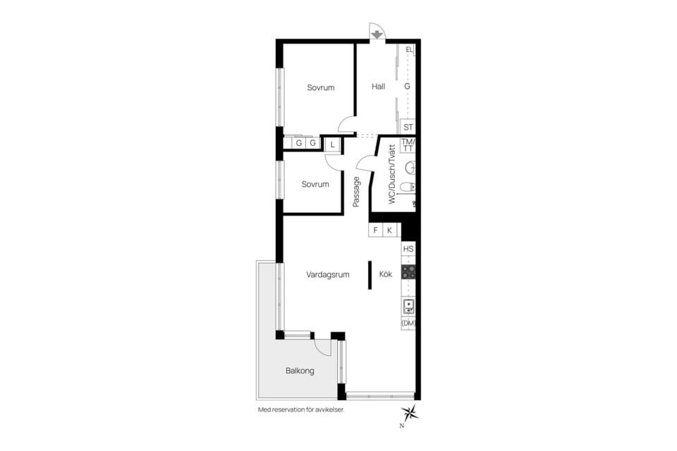 Bostadsrätt, Lumagatan 21, Hammarby Sjöstad, Stockholm