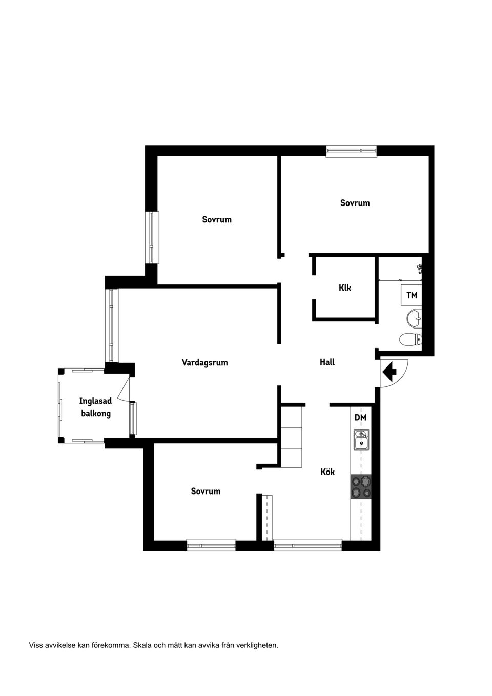 Bostadsrätt, Hedvägen 114, Sandmöllan, Trelleborg