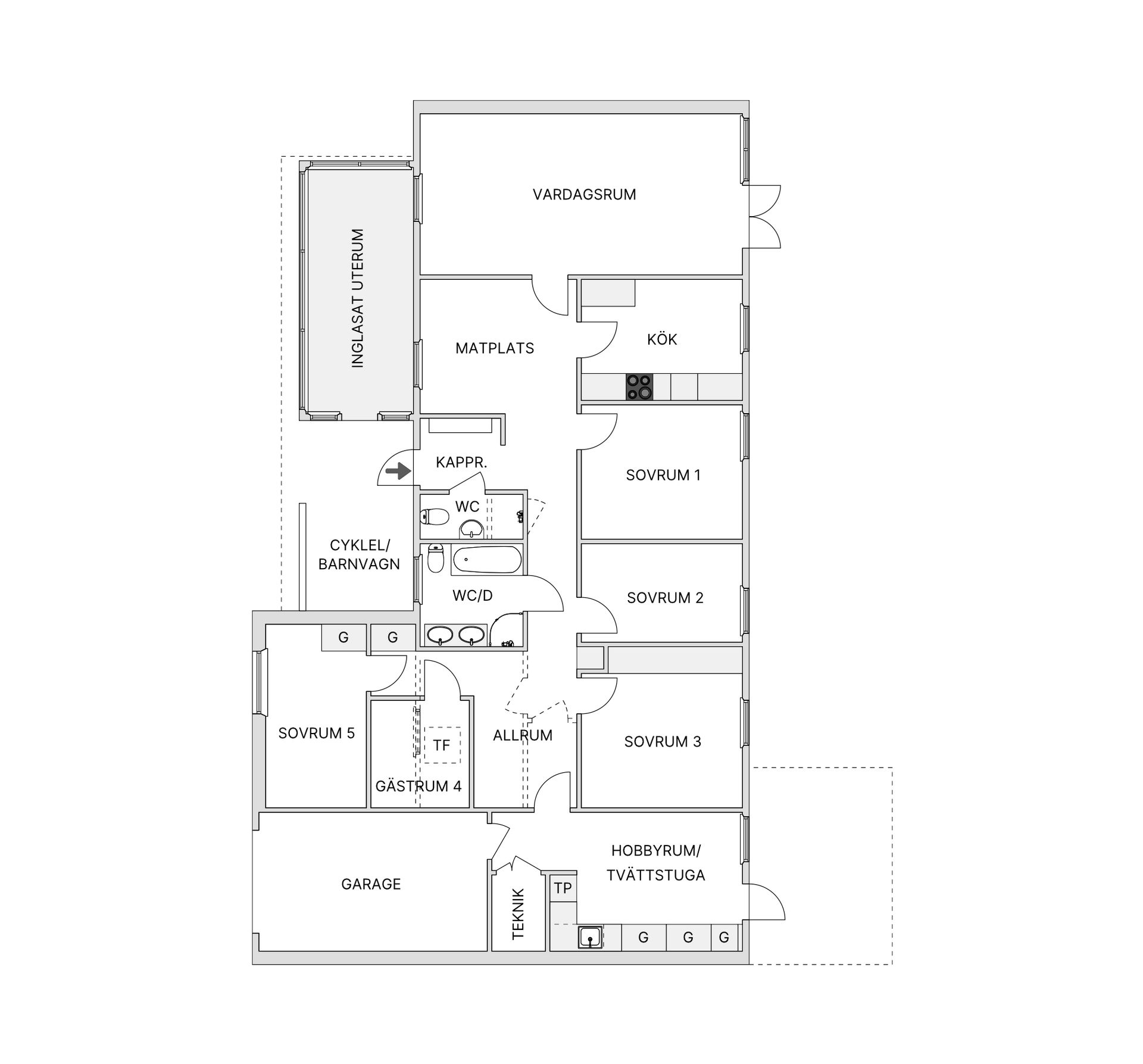 Radhus, Kastanjevägen 20, Vätterslund, Jönköping