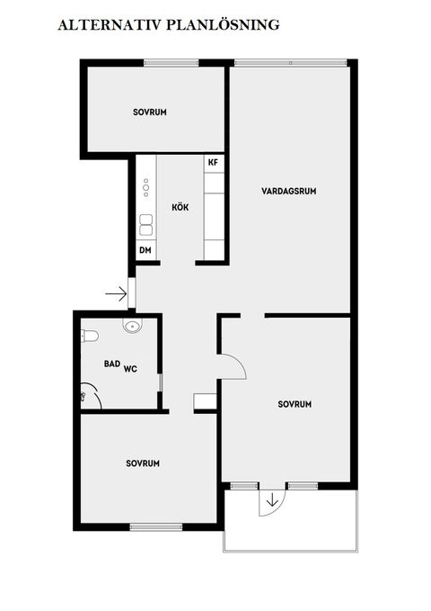 Bostadsrätt, Åkerbyvägen 222, Täby Centrum, Täby