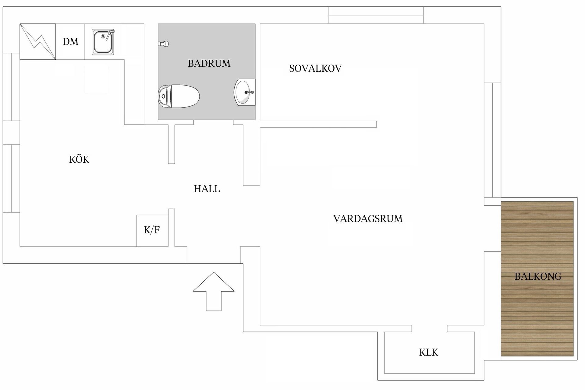 Bostadsrätt, Kalmgatan 9, 3tr, Hammarbyhöjden, Stockholm