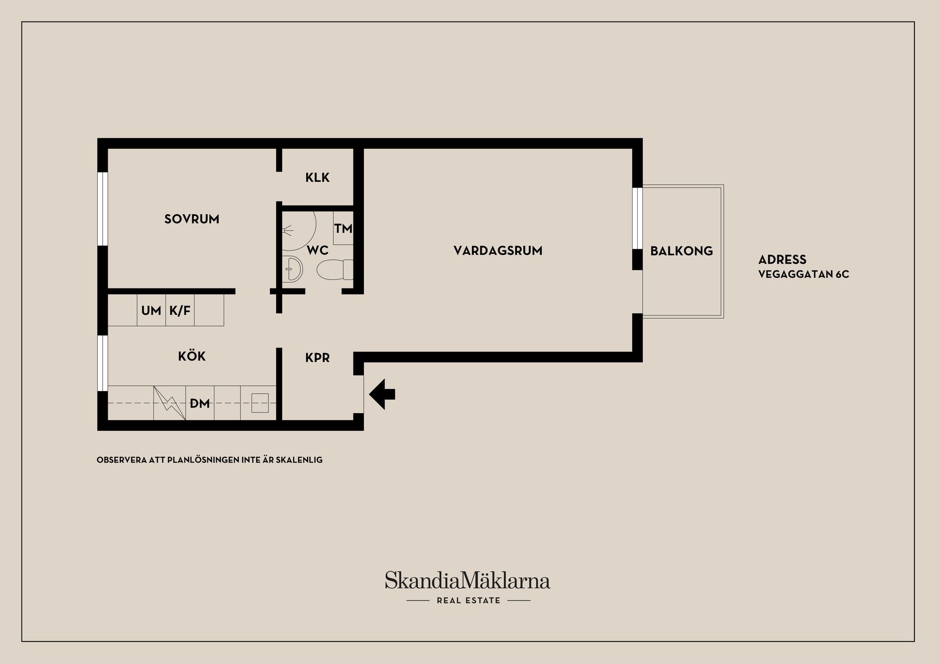 Bostadsrätt, Vegagatan 6C, Vega, Västerås