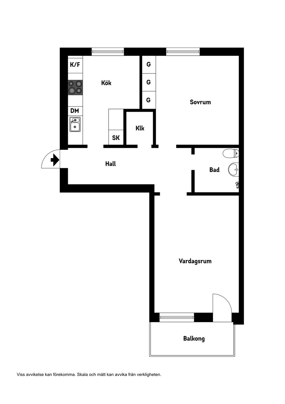 Bostadsrätt, Villagatan 46A, Centralt, Örnsköldsvik
