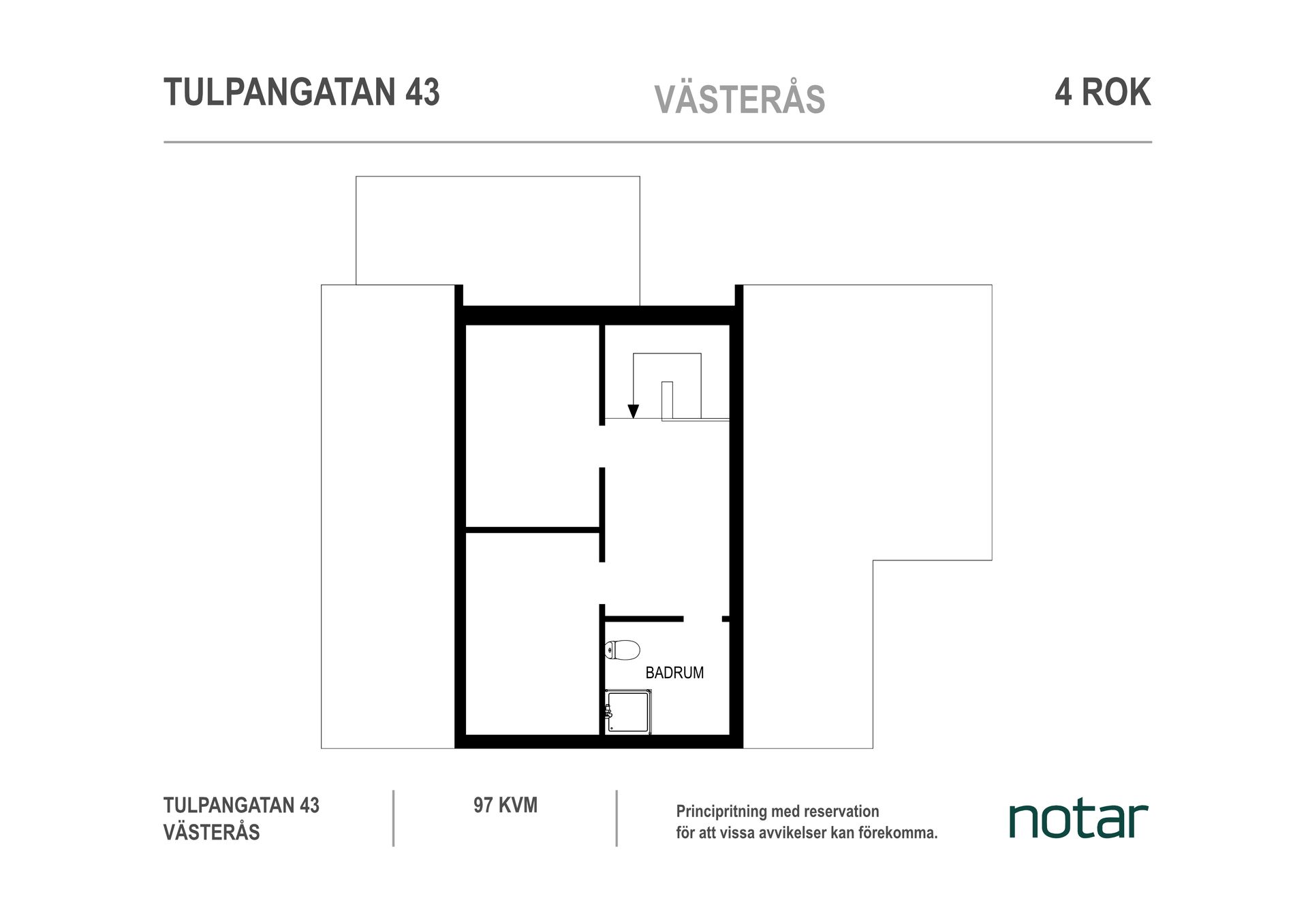 Radhus, Tulpangatan 43, Norra Gryta, Västerås