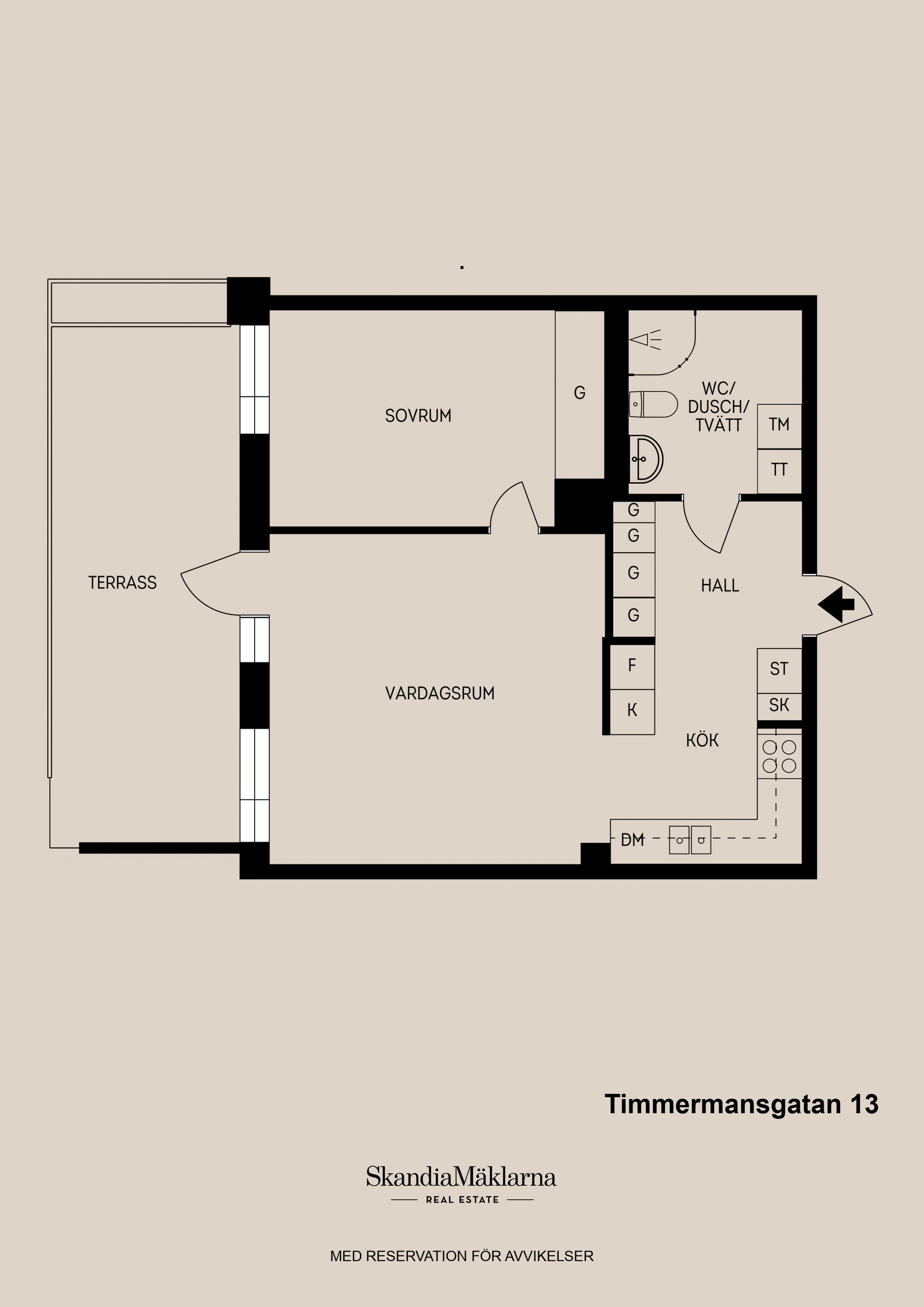 Bostadsrätt, Timmermansgatan 13, Centralt/Söder, Gävle