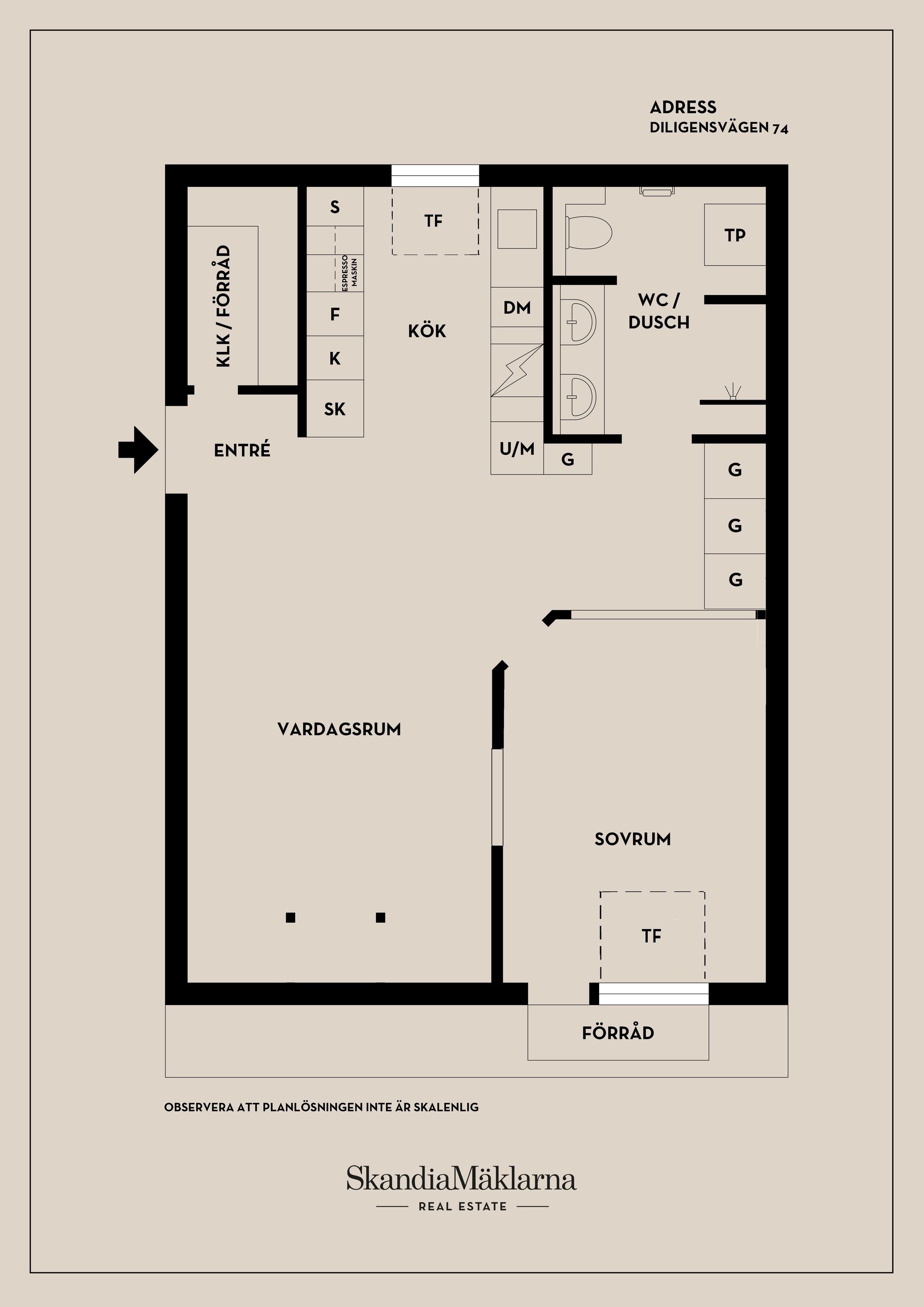 Bostadsrätt, Diligensvägen 74, Jarlaberg, Nacka