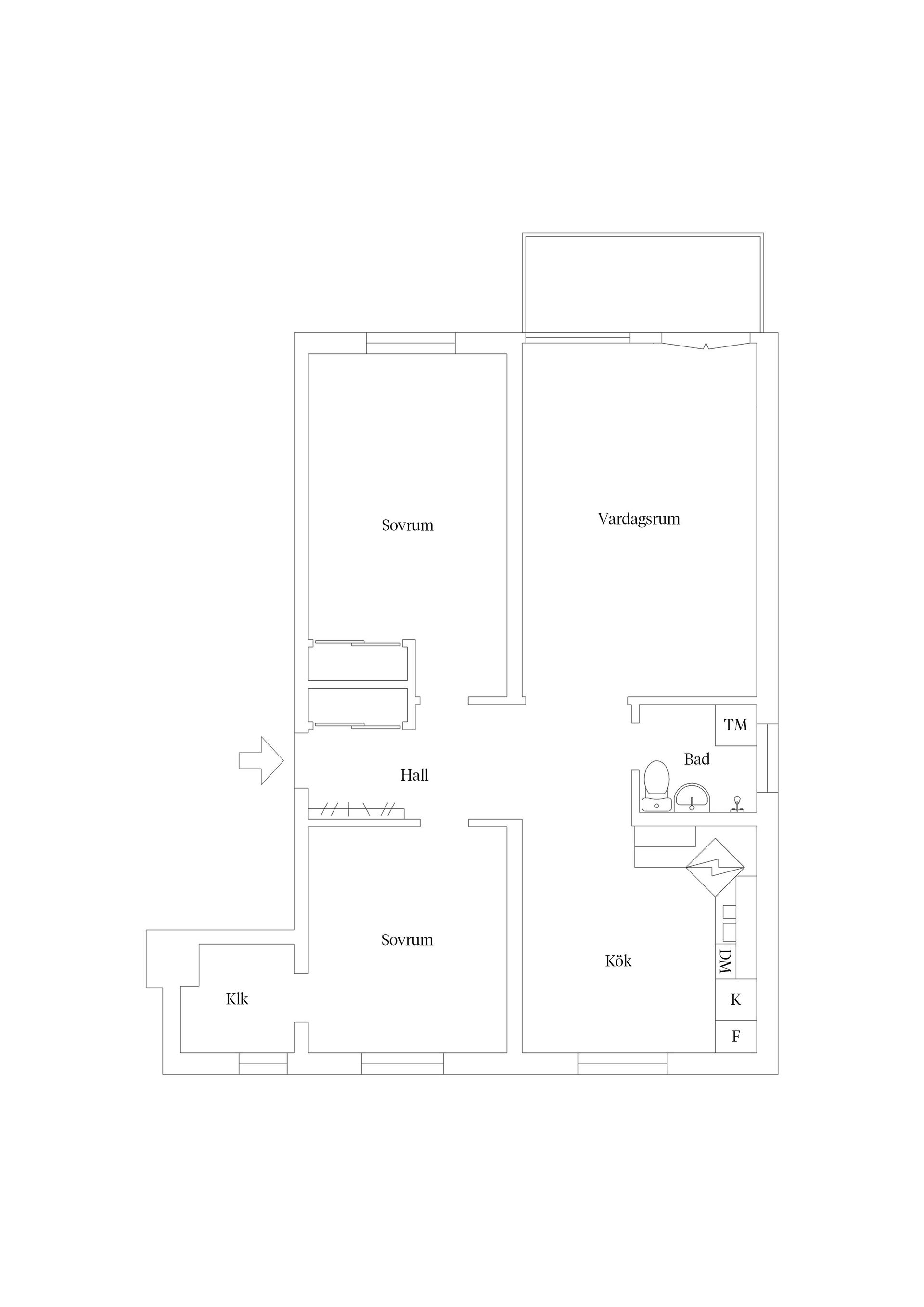 Bostadsrätt, Krondikesvägen 58C, Blomängen, Östersund