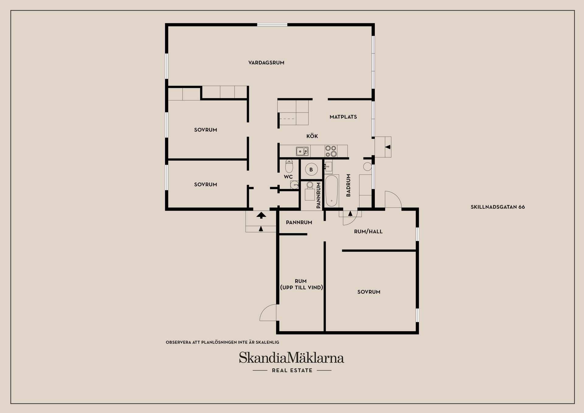 Radhus, Skillnadsgatan 66, Skoftebyn/Karlstorp, Trollhättan
