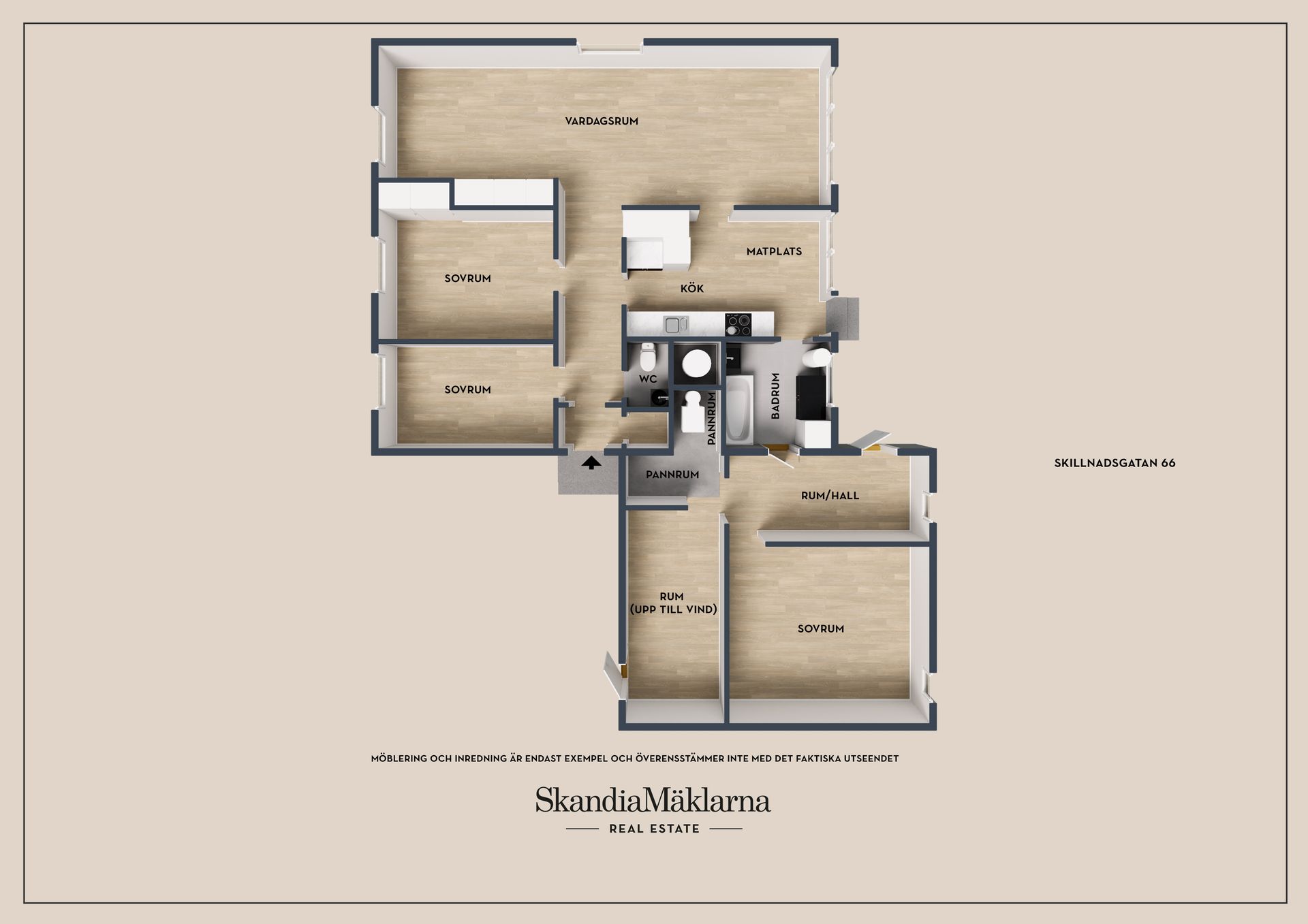 Radhus, Skillnadsgatan 66, Skoftebyn/Karlstorp, Trollhättan