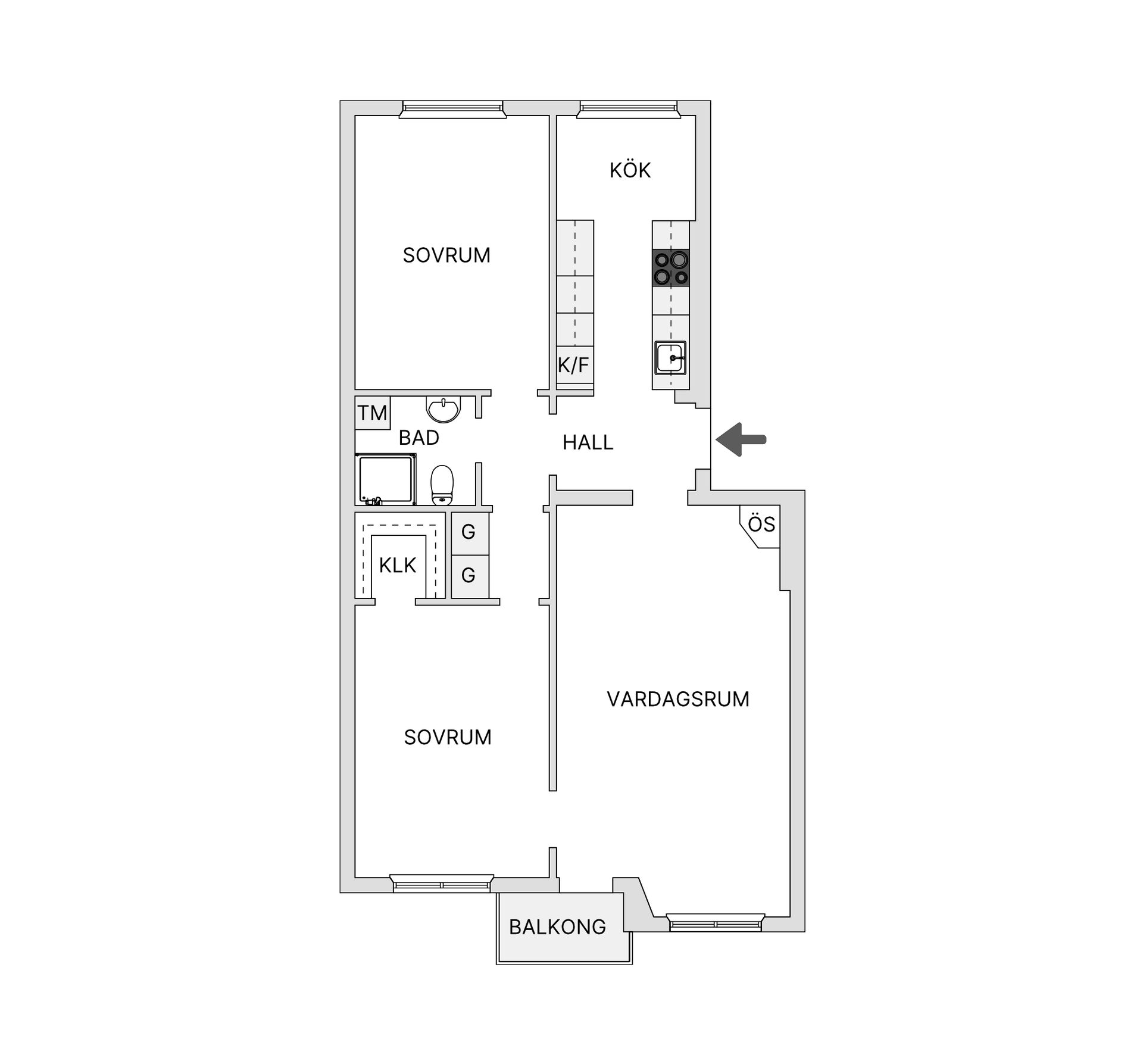 Bostadsrätt, Vasagatan 4A, Vasastaden, Skövde