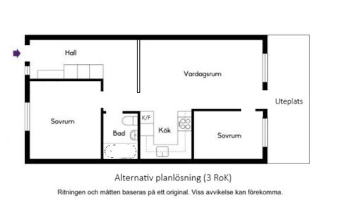 Bostadsrätt, Kavallerivägen 2C, Västra Bällsta, Vallentuna