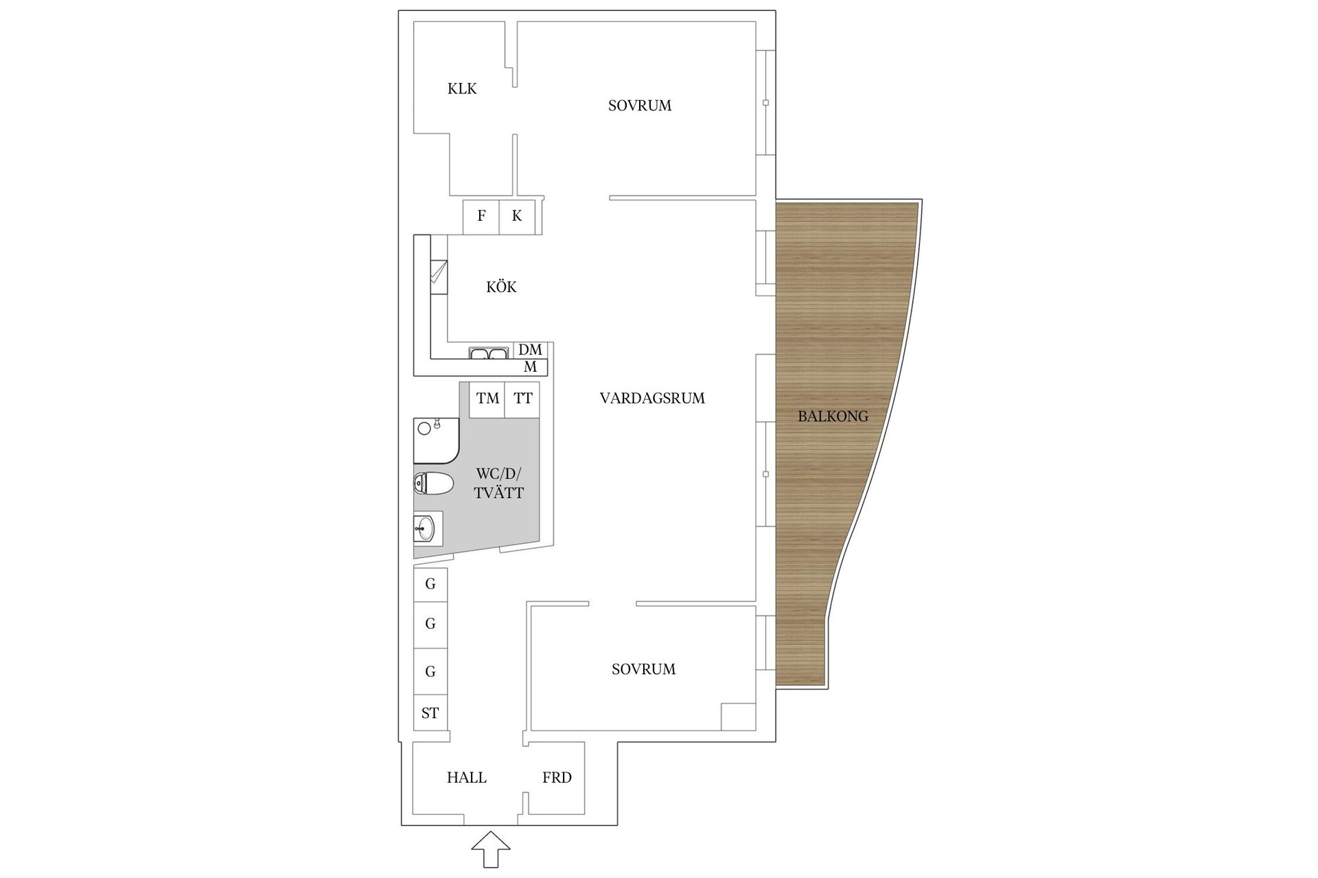 Bostadsrätt, Norrtullsgatan 12, Centrum, Växjö