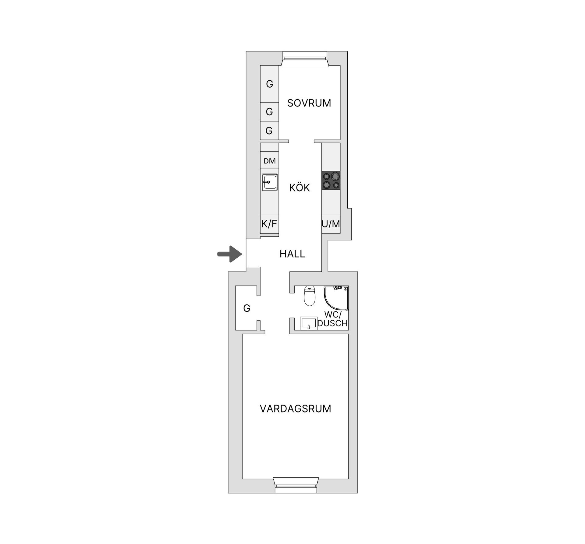 Bostadsrätt, Tomtebogatan 1B, 2tr, Vasastan Birkastan, Stockholm
