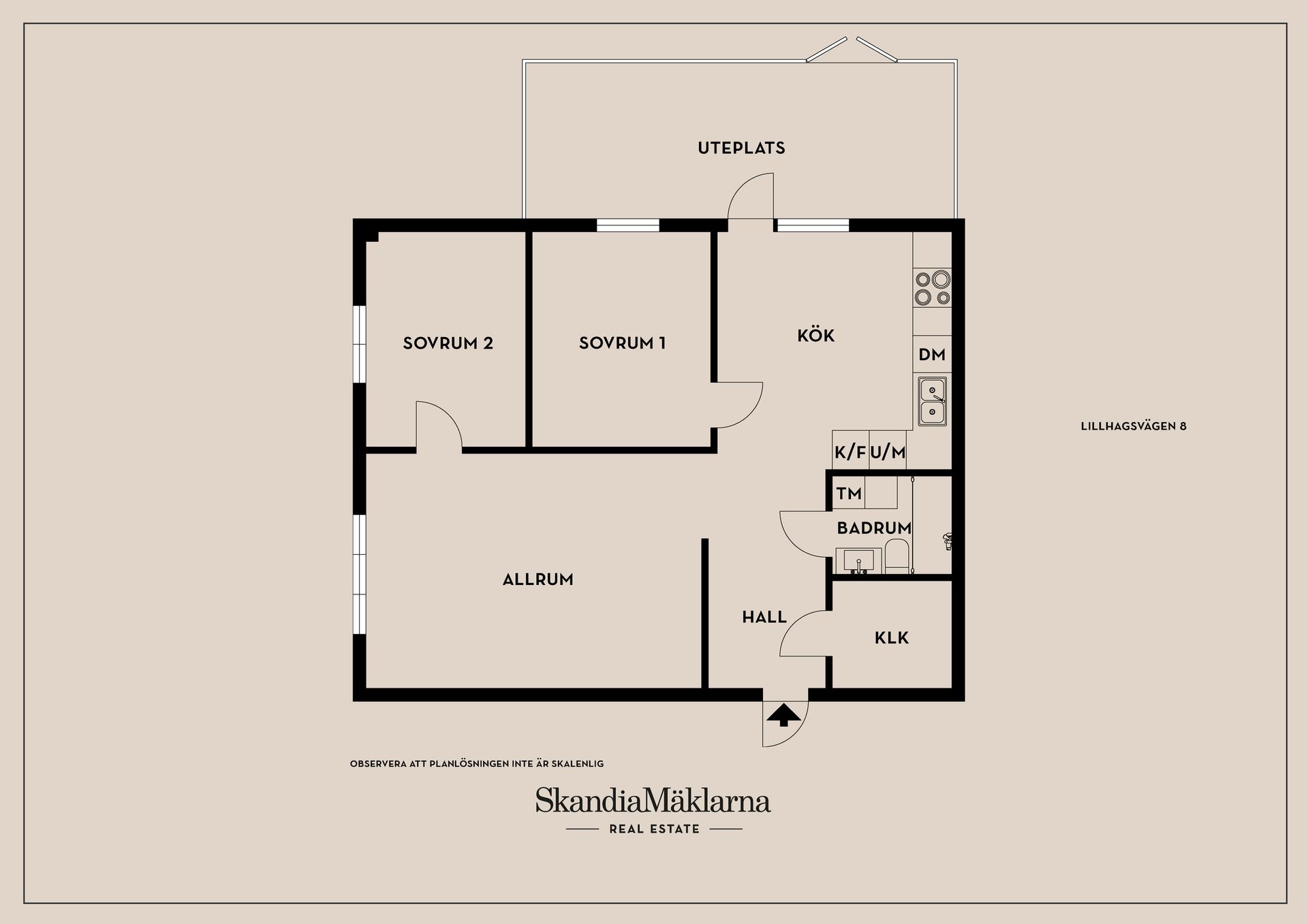 Bostadsrätt, Lillhagsvägen 8, Älvsjöbadet, Stockholm