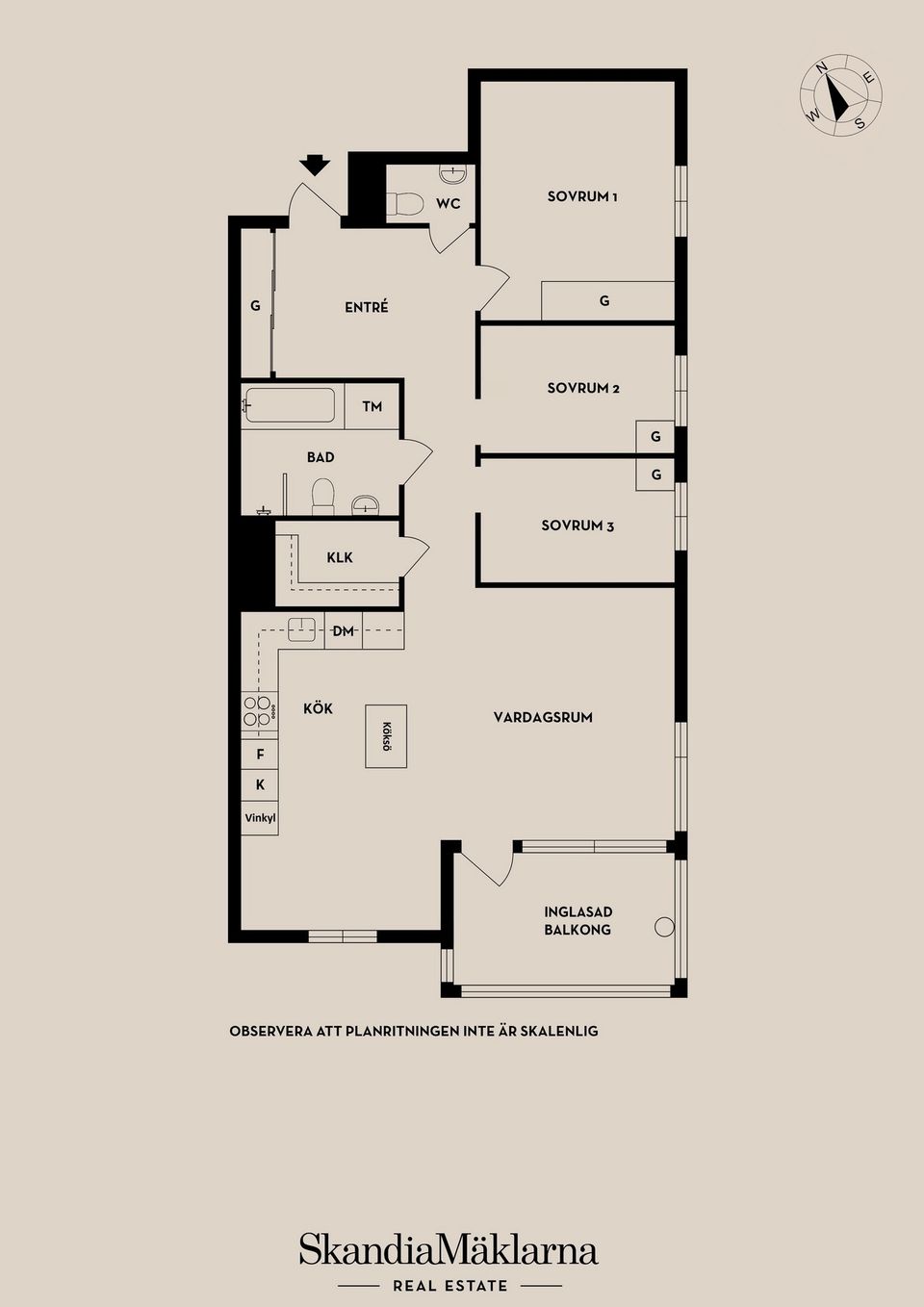 Bostadsrätt, Ågatan 20, Vån 6, Centrala Sundbyberg, Sundbyberg