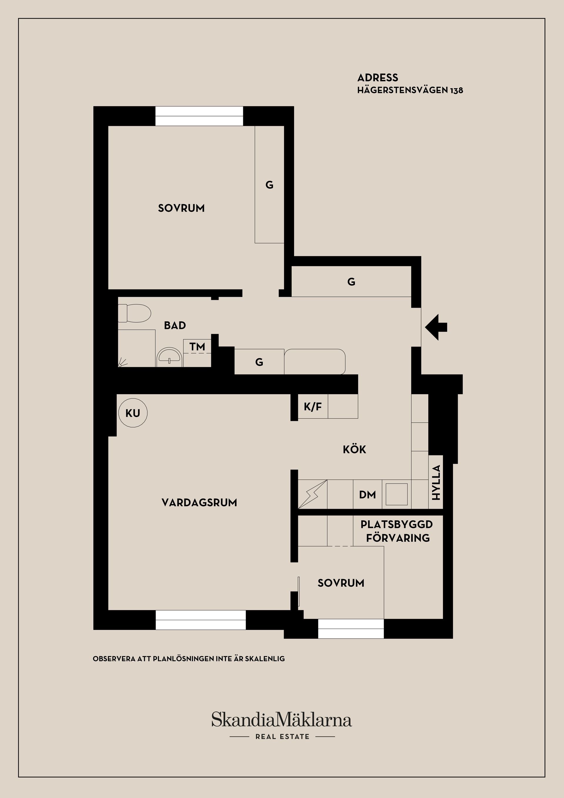 Bostadsrätt, Hägerstensvägen 138, Aspudden, Stockholm