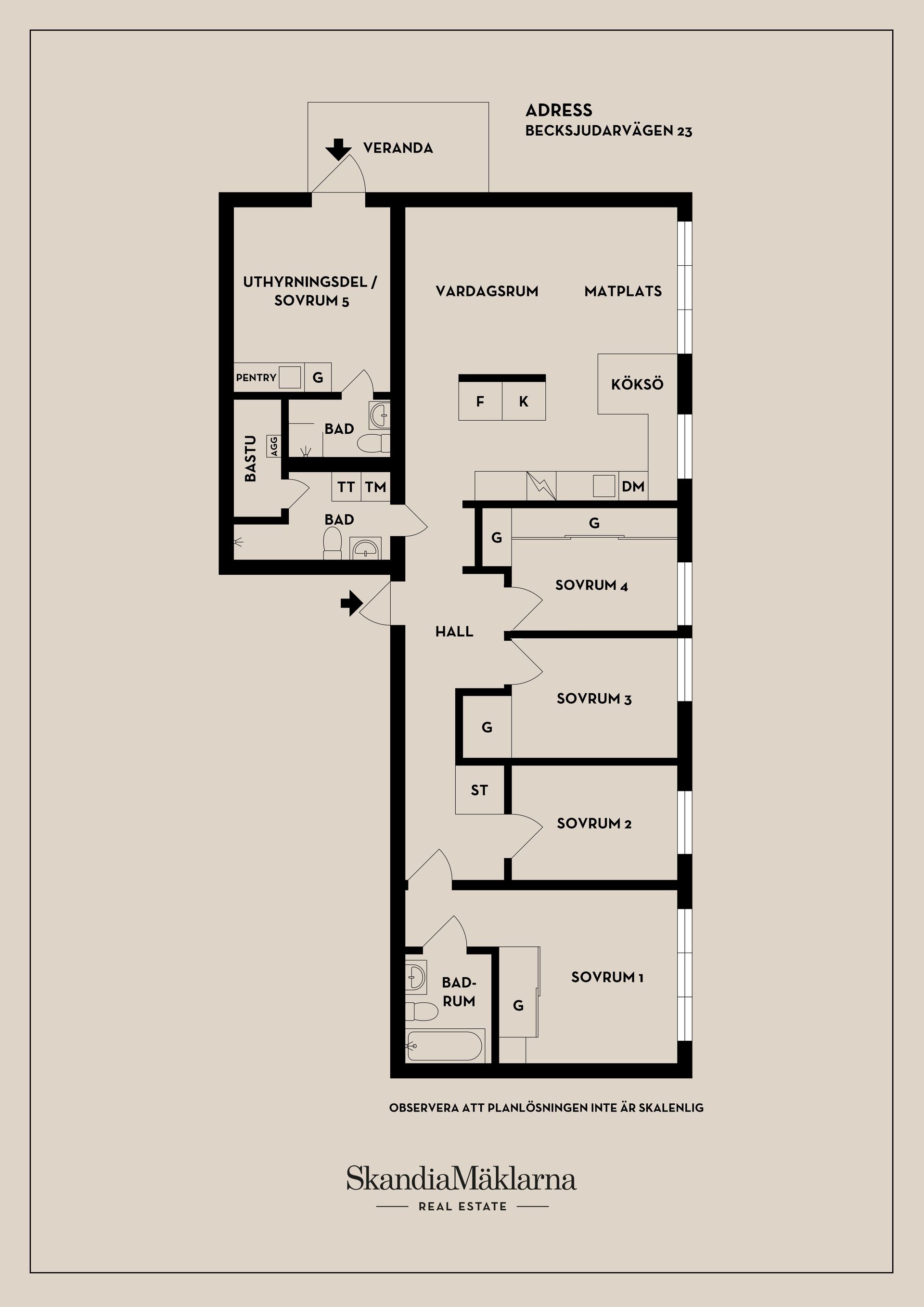 Bostadsrätt, Becksjudarvägen 23, Finntorp, Nacka