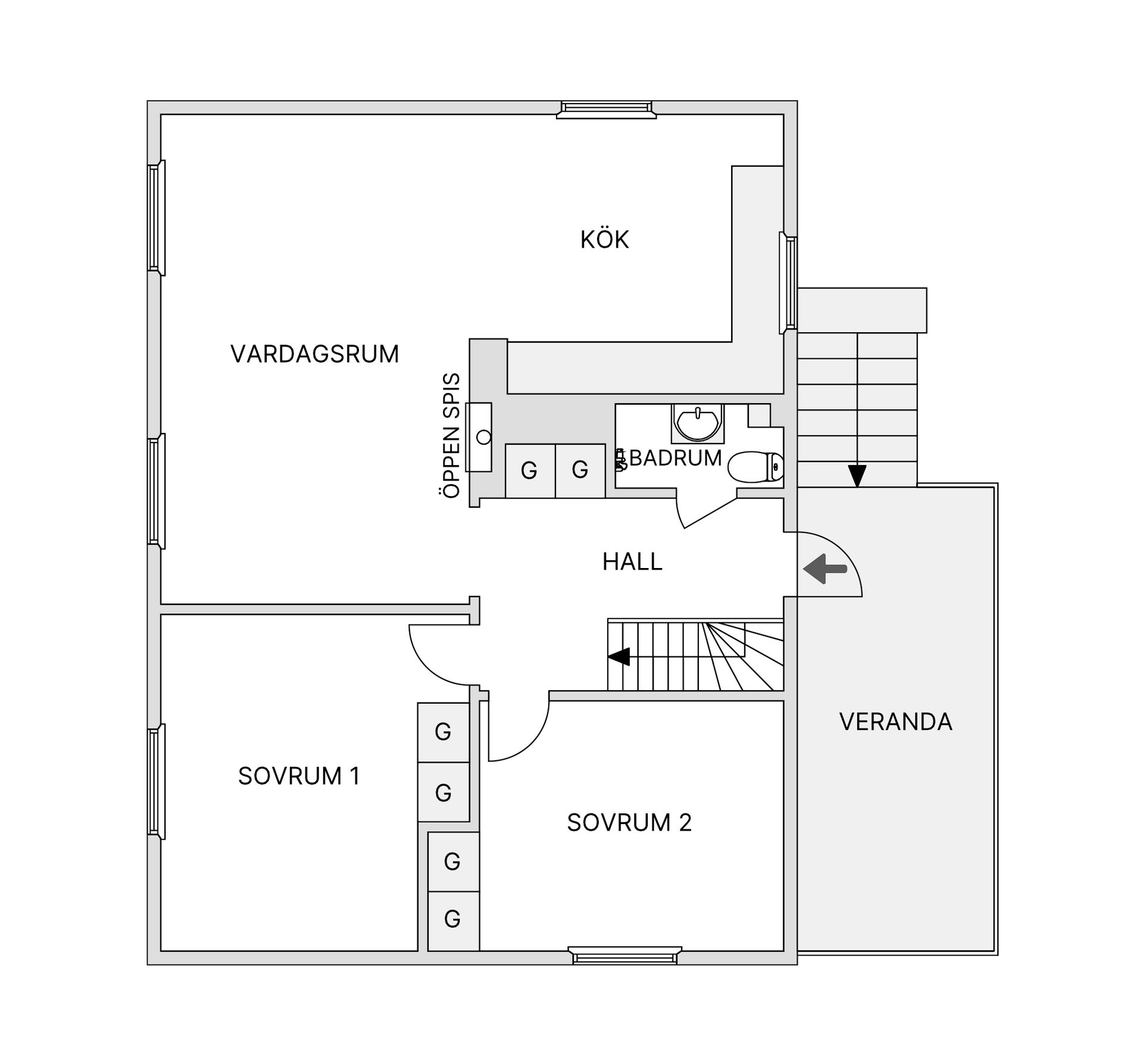 Villa, Spadvägen 6, Älvsjö/Långbro, Stockholm