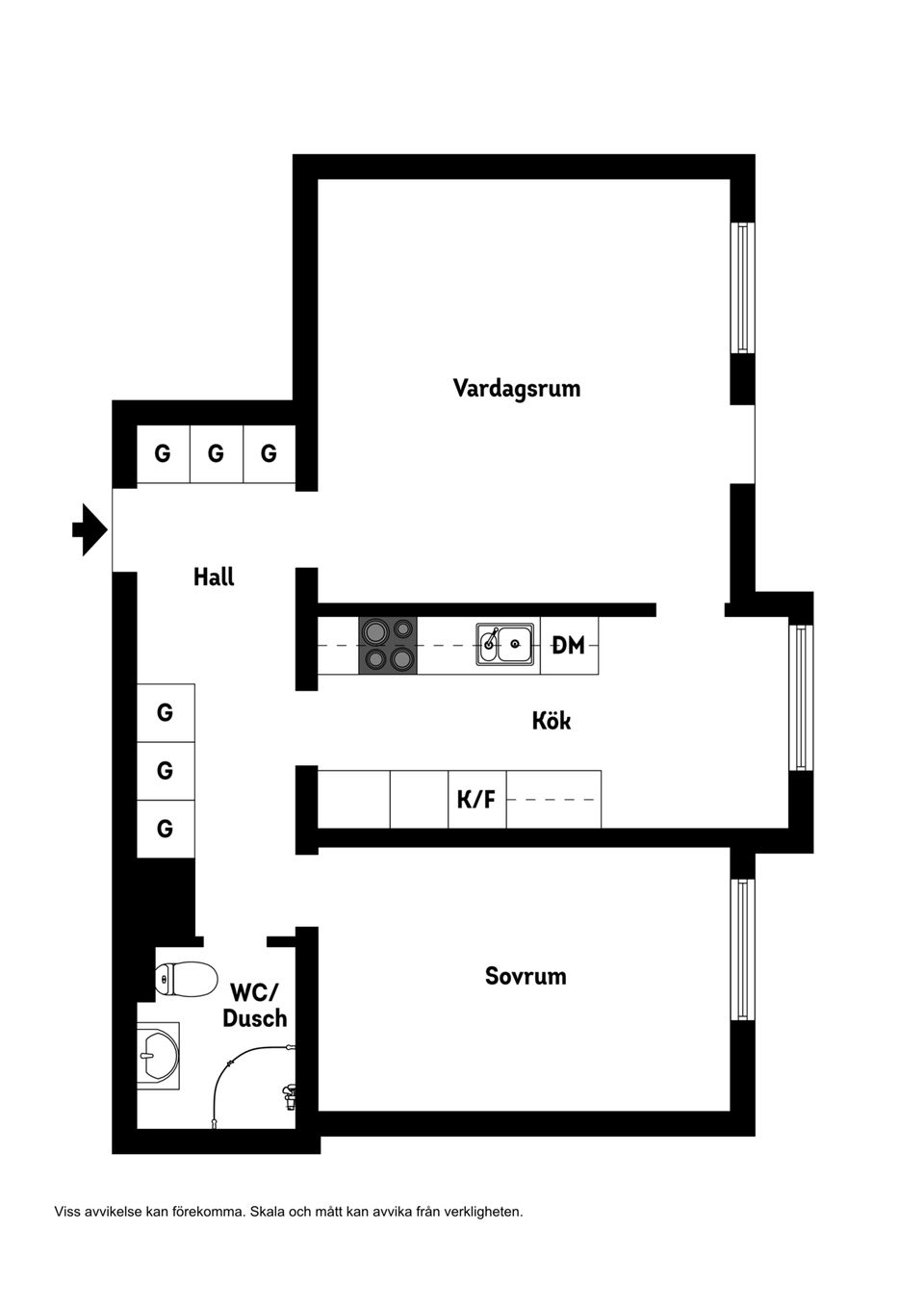 Bostadsrätt, Ekersgatan 4B, Centralt Väster, Örebro