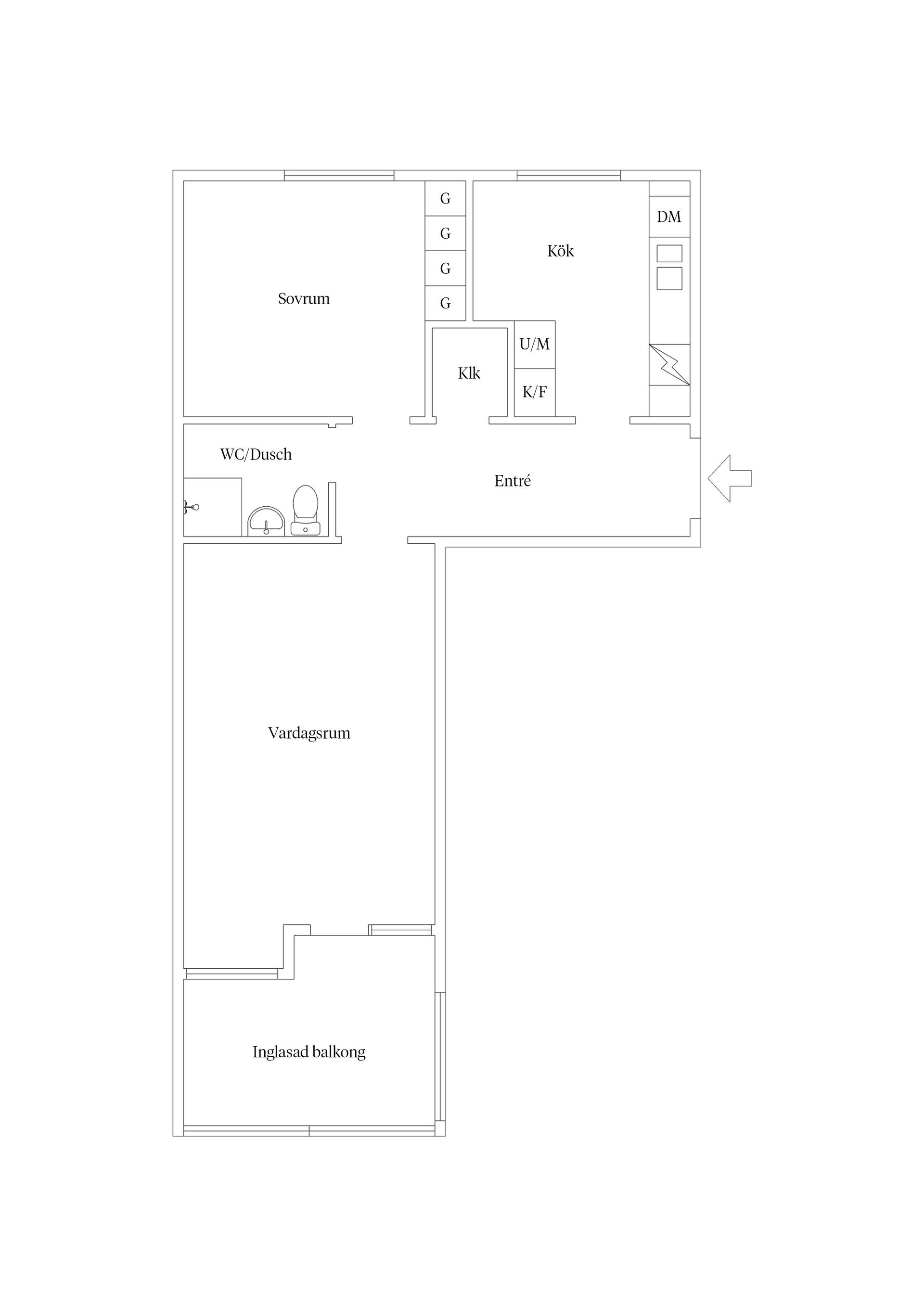 Bostadsrätt, Ståthållaregatan 54B, Södra området, Kalmar