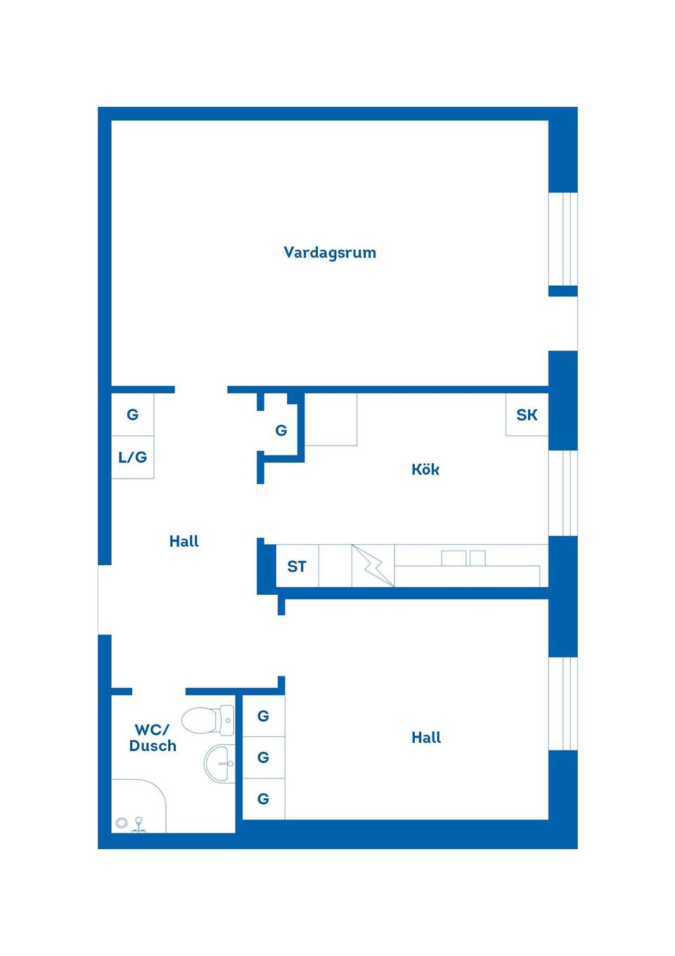 Bostadsrätt, Holmgatan 3, Pantarholmen, Karlskrona