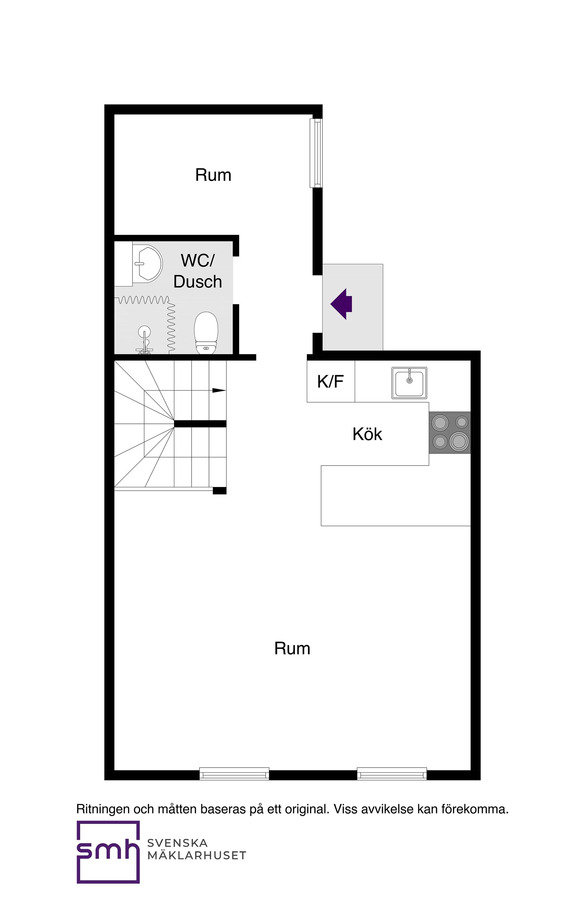 Radhus, Glädjegången 42, Trollbäcken, Tyresö